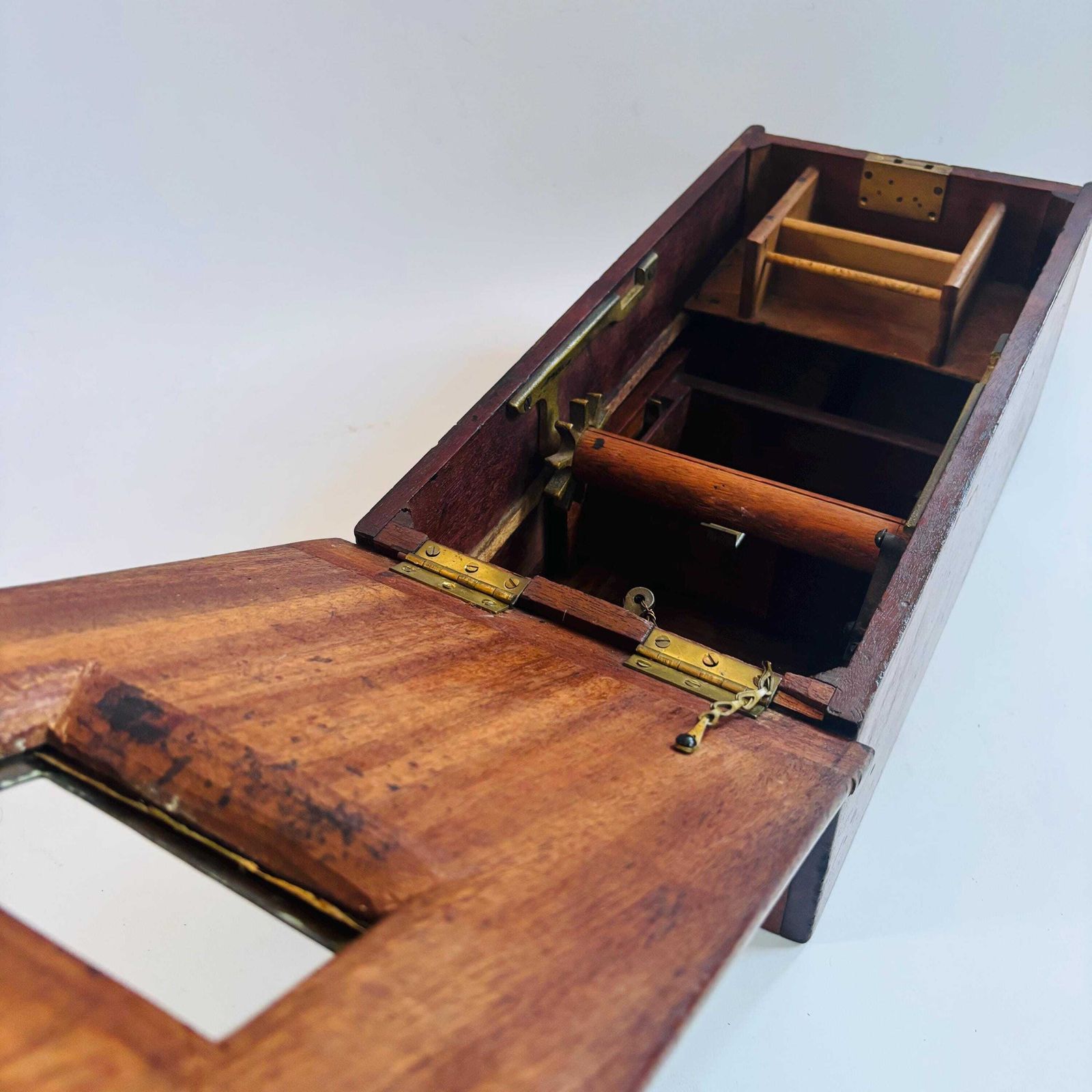 Antique Victorian Willen Cash Drawer: Oak & Brass Shop Display photo 269.0