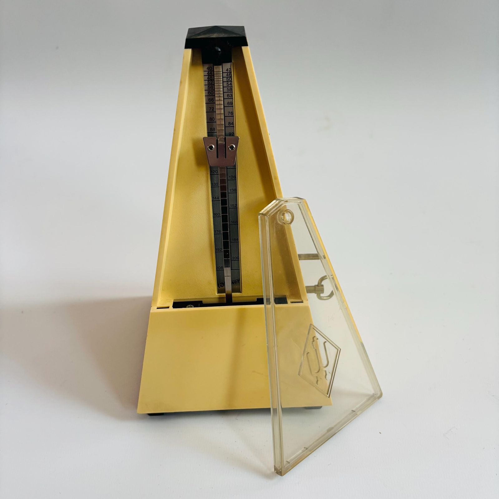 Vintage Wittner Metronome: Cream German Music Aid With Bell. photo buy