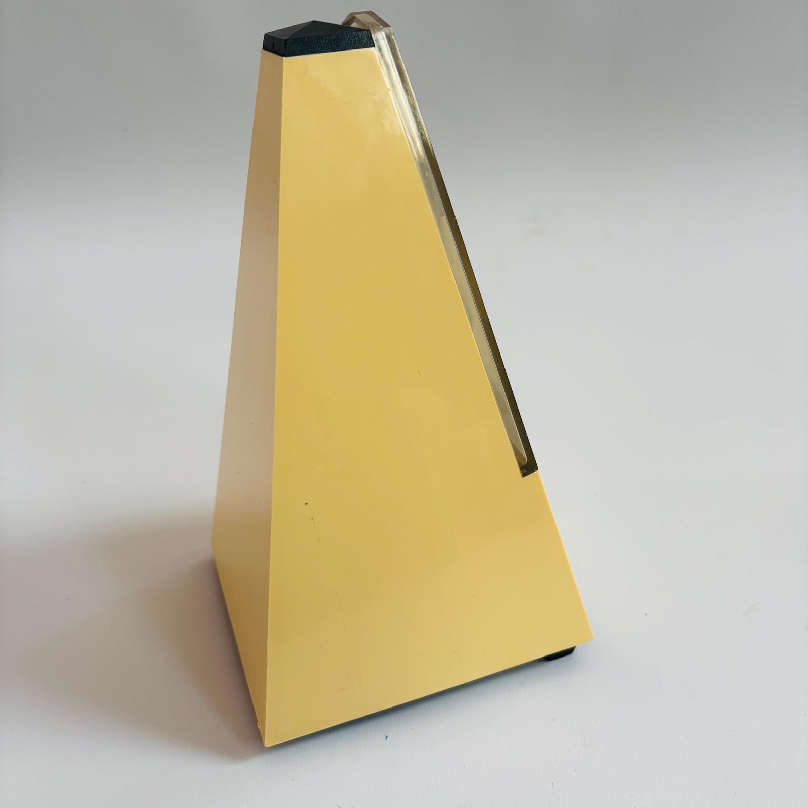 Vintage Wittner Metronome: Cream German Music Aid With Bell. photo vintage