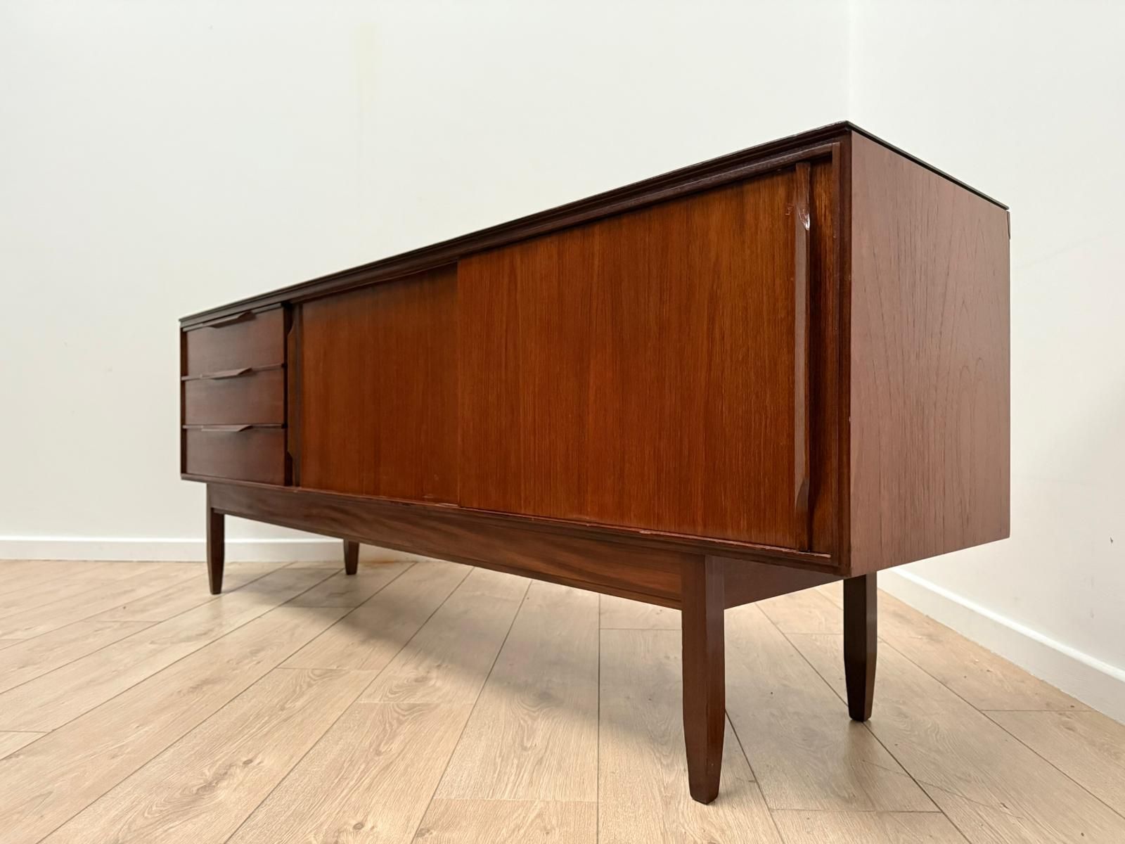Furniture Mid Century Modern White & Newton Sideboard Delivery Available 0099. photo