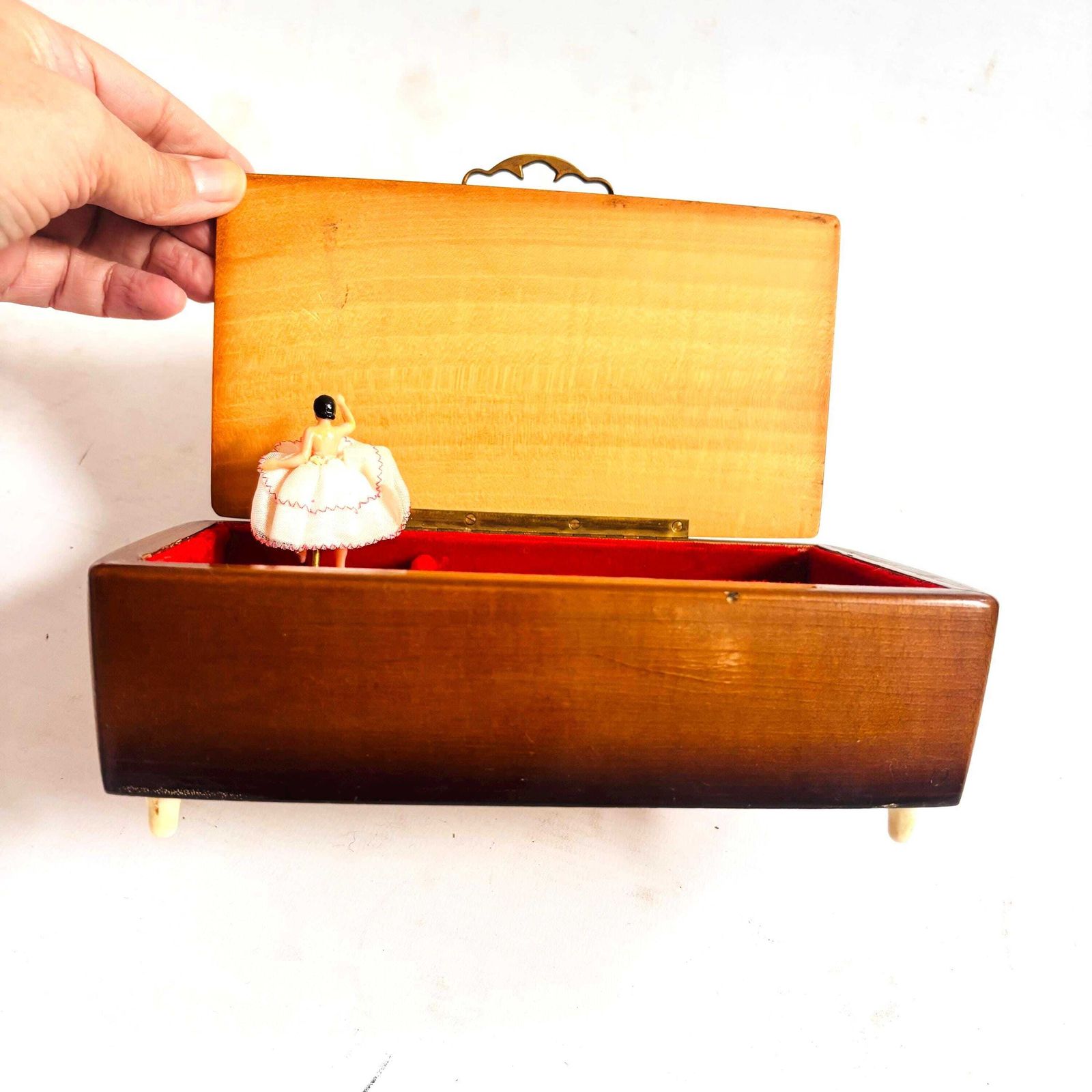 photo for sale Vintage Reuge Musical Jewelry Box: Ballerina, Venice Scene