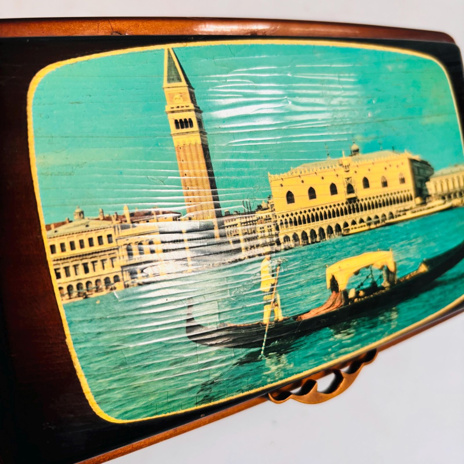 photo buy Vintage Reuge Musical Jewelry Box: Ballerina, Venice Scene