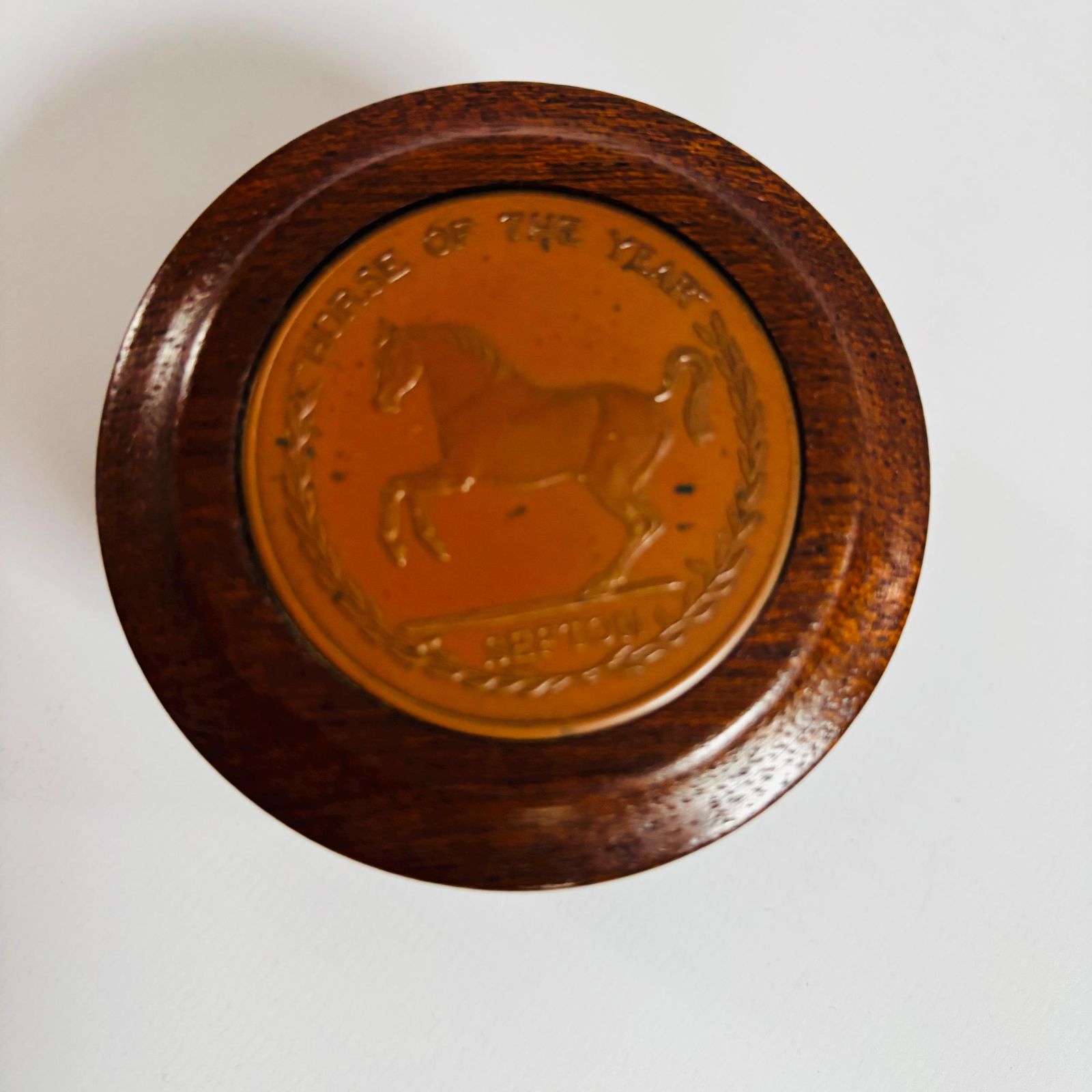 Rare 'Sefton' Horse Of The Year Wooden Box With Certificate photo Home Decor