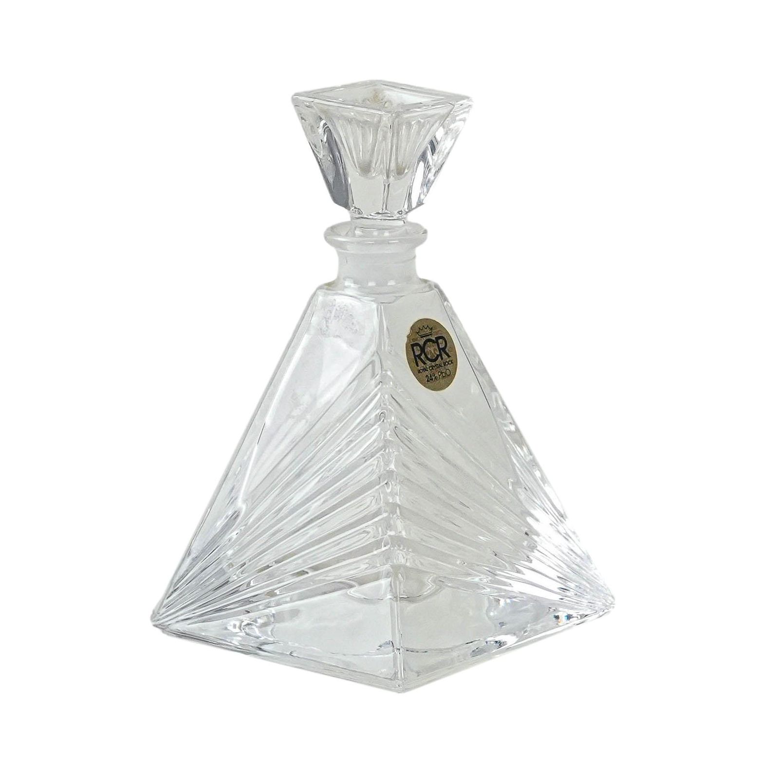 Glazen Karaf Italiaans Design Jaren 1970 – Geproduceerd Door Rcr Cristalleria Italiana