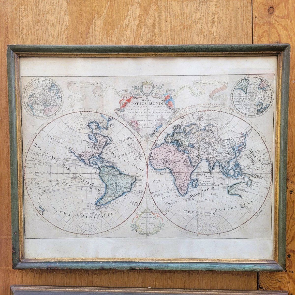 G De L'isle  Ieremiah Wolff  6 Engravings On The Continents, 18th Century photo for sale
