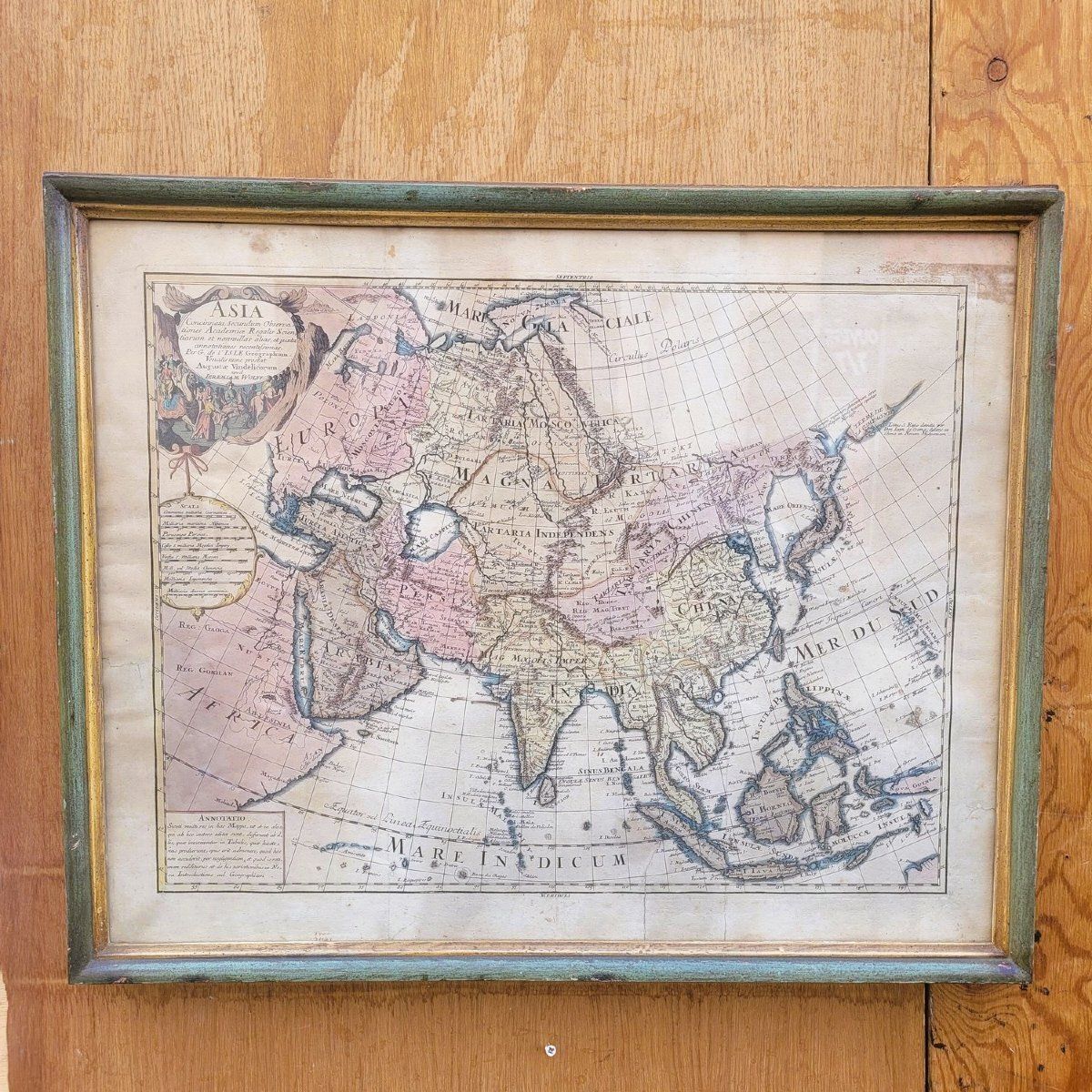 G De L'isle  Ieremiah Wolff  6 Engravings On The Continents, 18th Century photo Art
