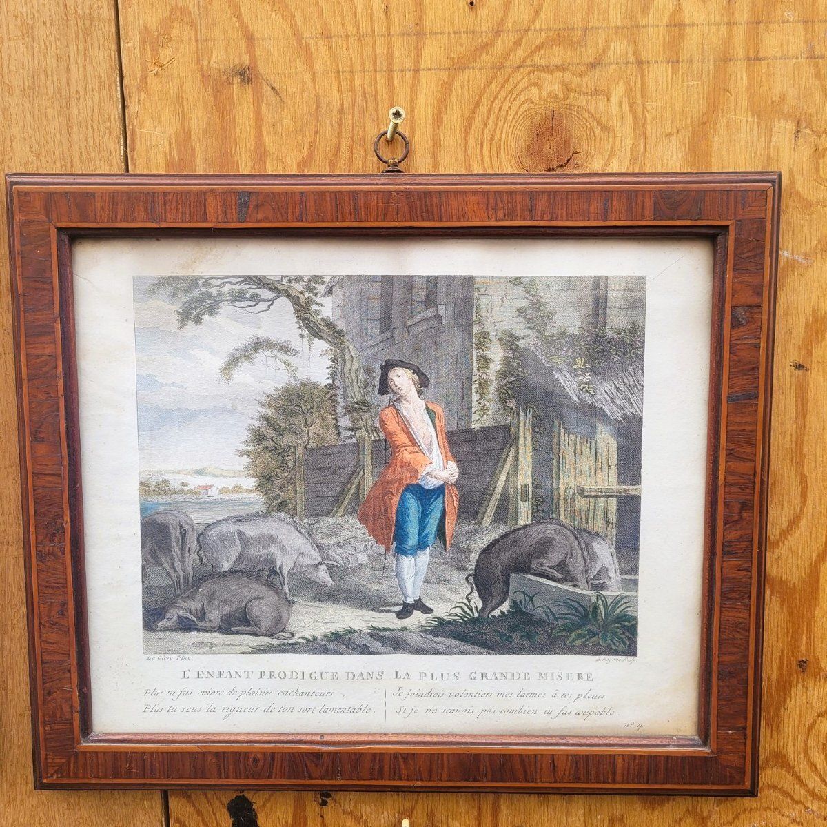 The Prodigal Son, A Series Of 6 Framed Engravings, 19th Century photo buy