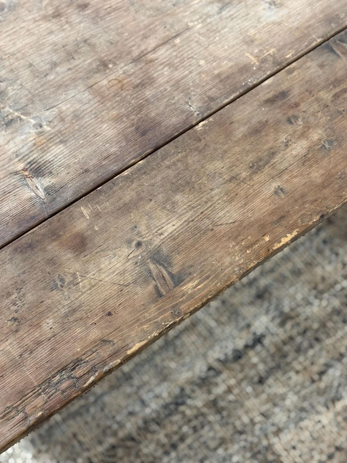 photo for sale Victorian Pine Farmhouse Table