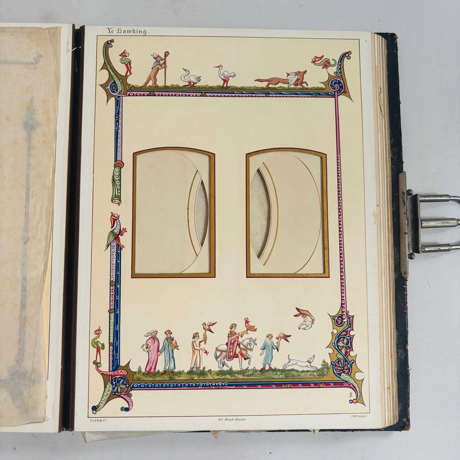 Antique Leather Album | Medieval Illuminated Manuscript Art, British Museum photo buy