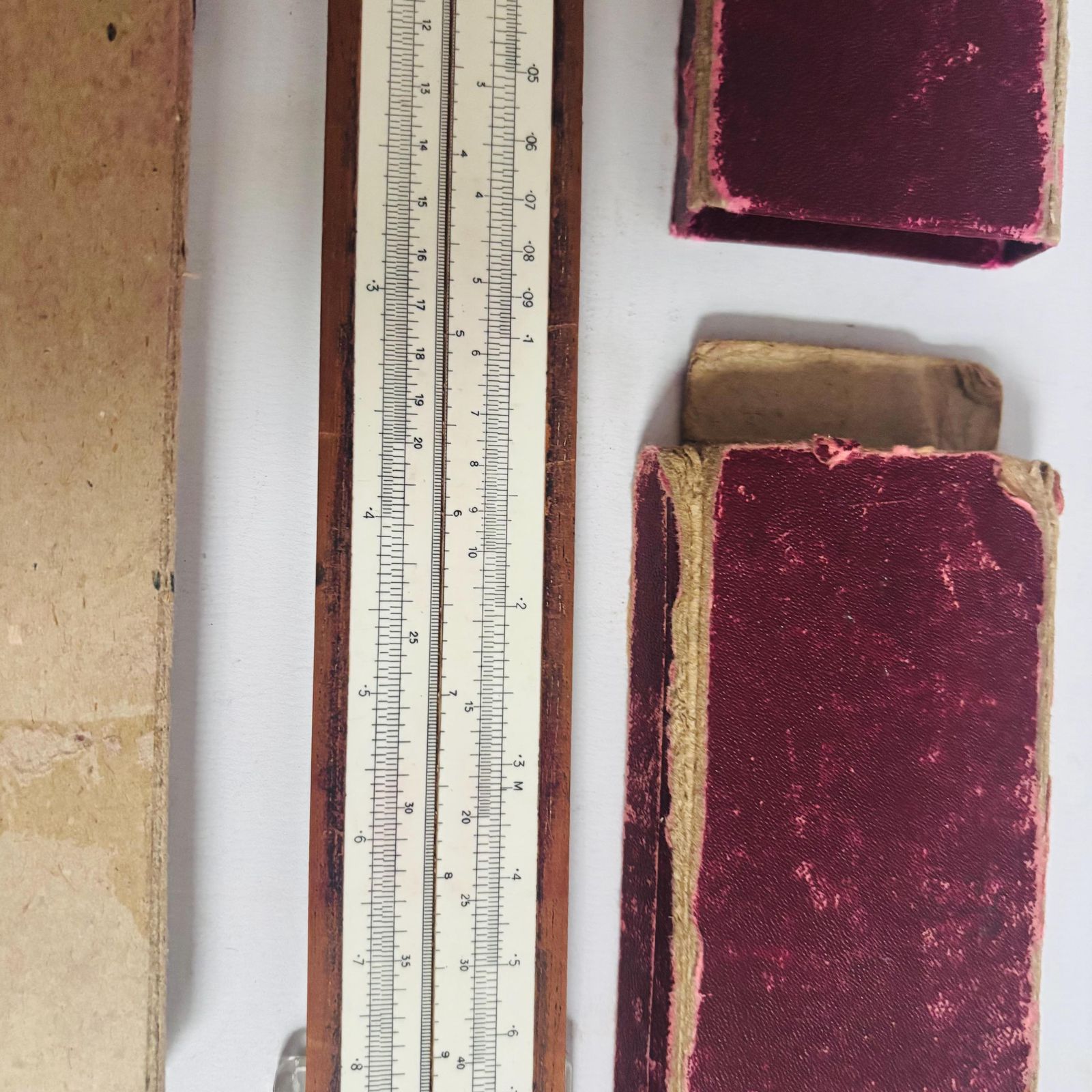 1940s British Simplon Bilateral Duplex Model Trigonometric Scales Sine, Log, And Tangent: Original Box photo Home Decor