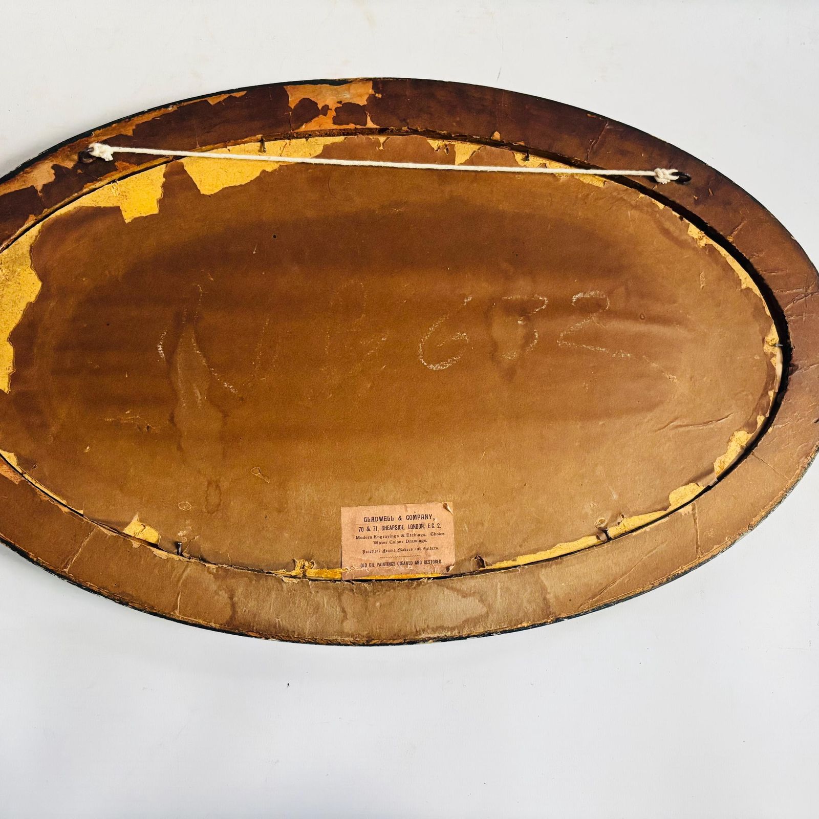 Antique Oval Landscape Painting In Original Ebonised Frame – English Moorland Scene C.1900 photo Art