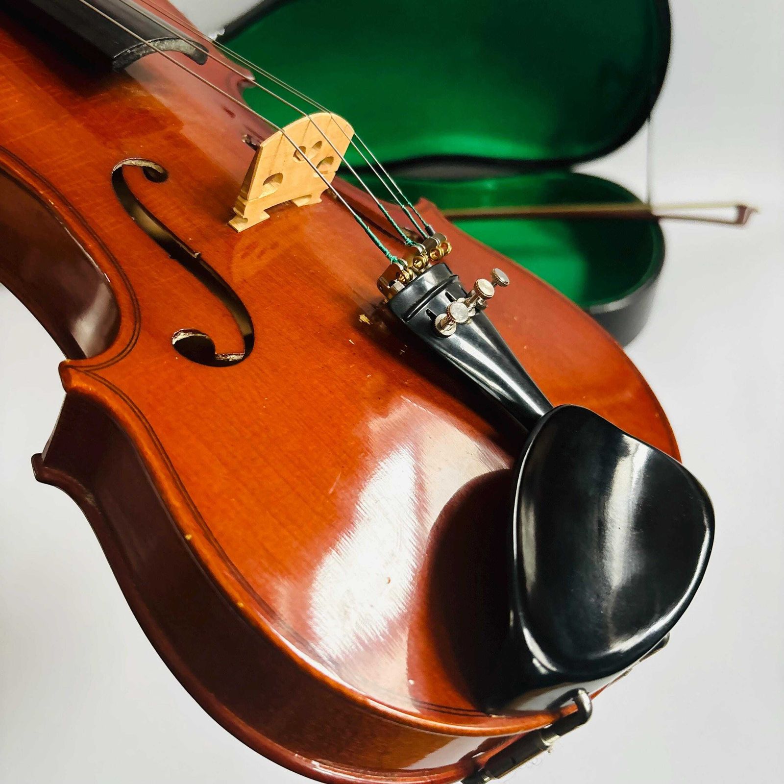 Antique Spruce Violin With Bow: Unrestored Display Piece photo Home Decor