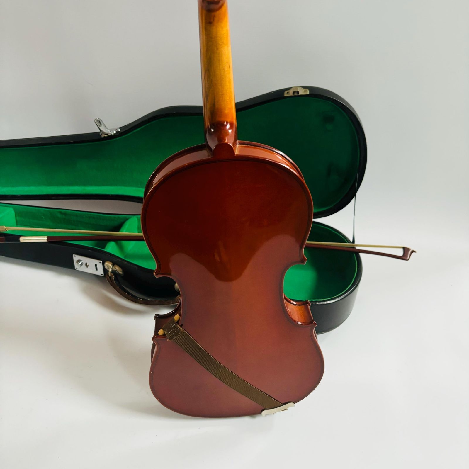 Antique Spruce Violin With Bow: Unrestored Display Piece photo vintage