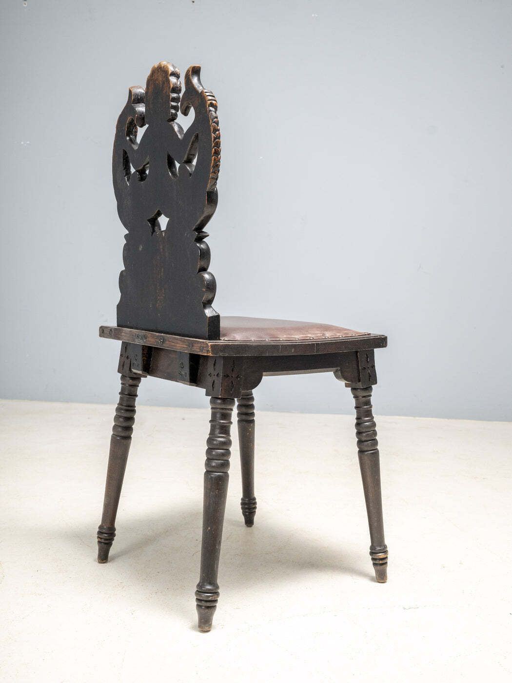 Hand Carved Chair With Siren Motif, Late 19th Century, Europe photo 2192.0