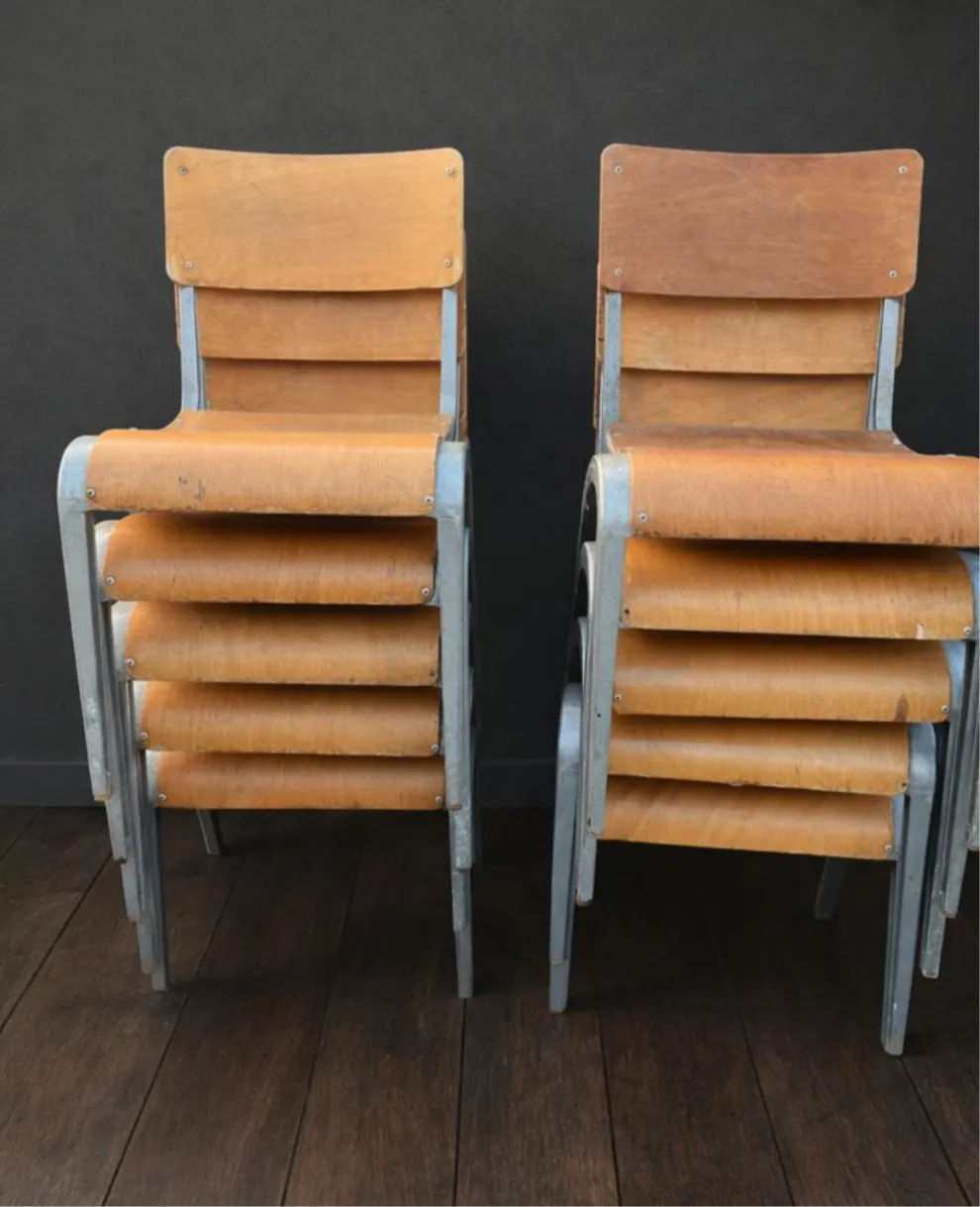 photo furniture Esavian Children’s Stacking School Chair By James Leonard, 1950s Height 40cm
