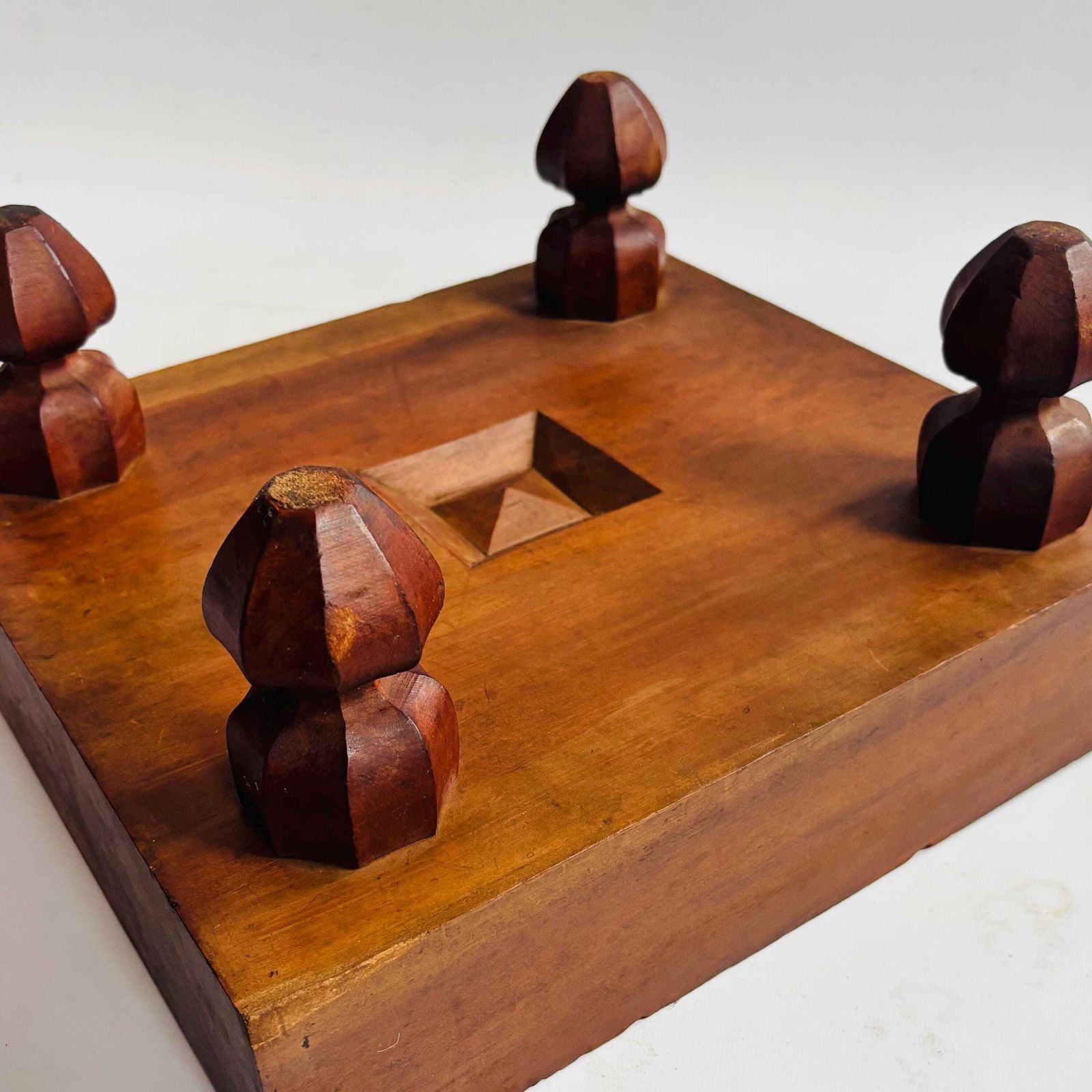Antique Kaya Or Zelkova Wood Shogi Go Table: 100 Year Old Wood Japanese Board photo for sale