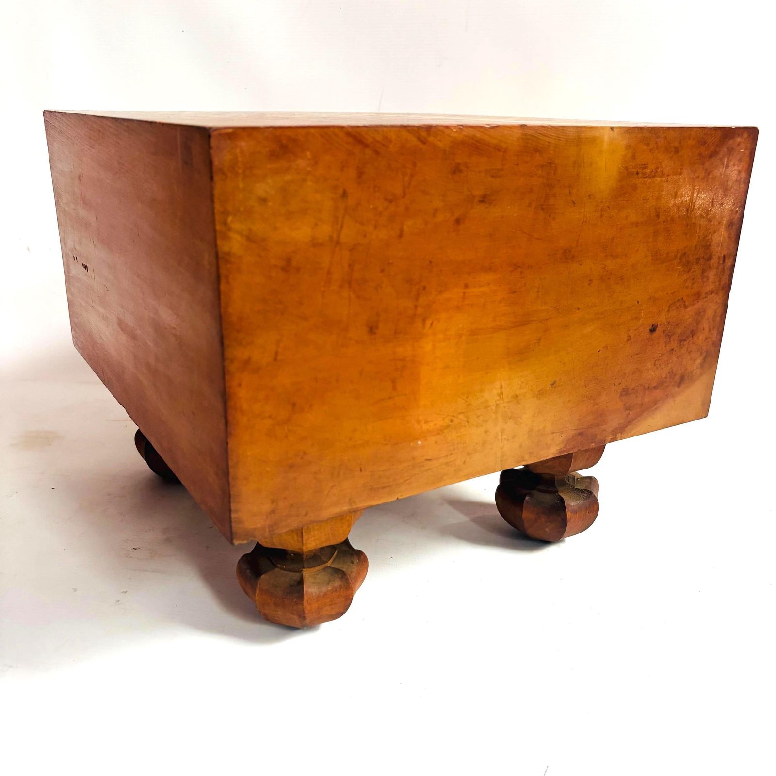 Antique Kaya Wood Go Table: 100 Year Old Wood Japanese Board photo 665.0