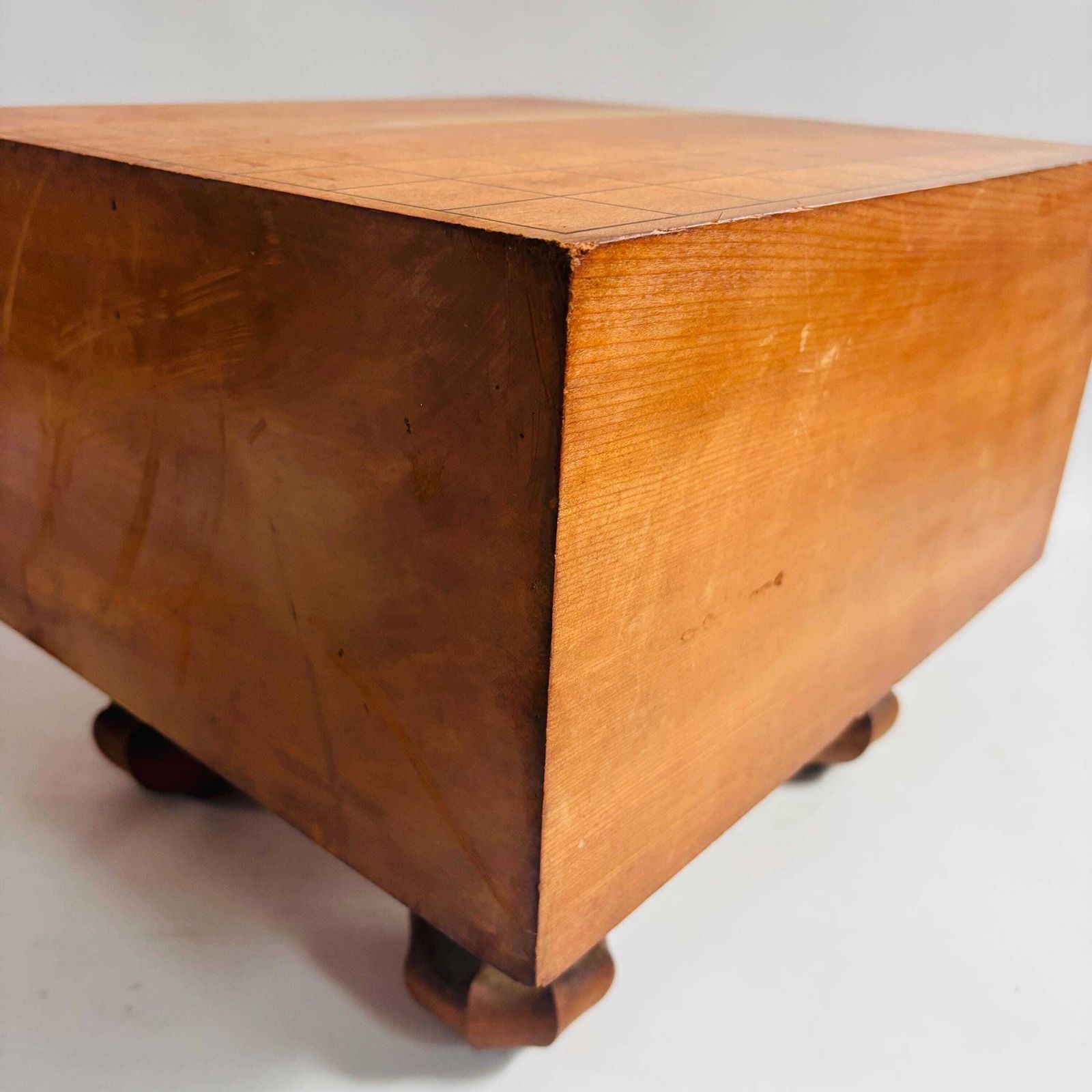 photo for sale Antique Kaya Wood Go Table: 100 Year Old Wood Japanese Board