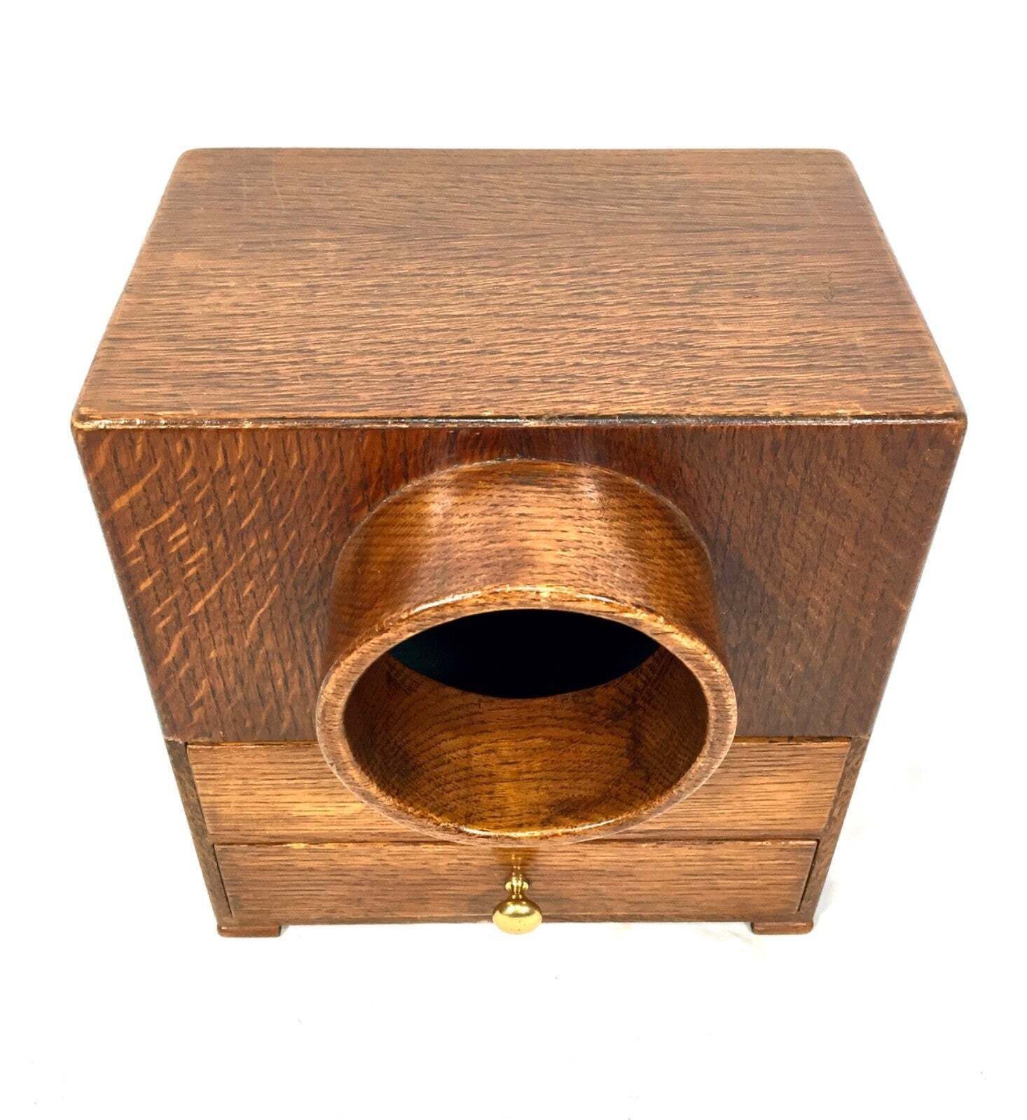 Antique 20th Century Victorian Wooden Secret Masonic Ballot Box / Voting C.1920 photo vintage