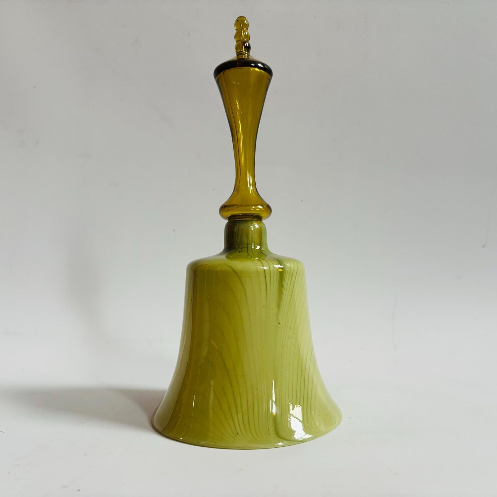 Rare 1860s Victorian Opaline Glass Wedding Bell With Clapper  Chip In Glass photo buy