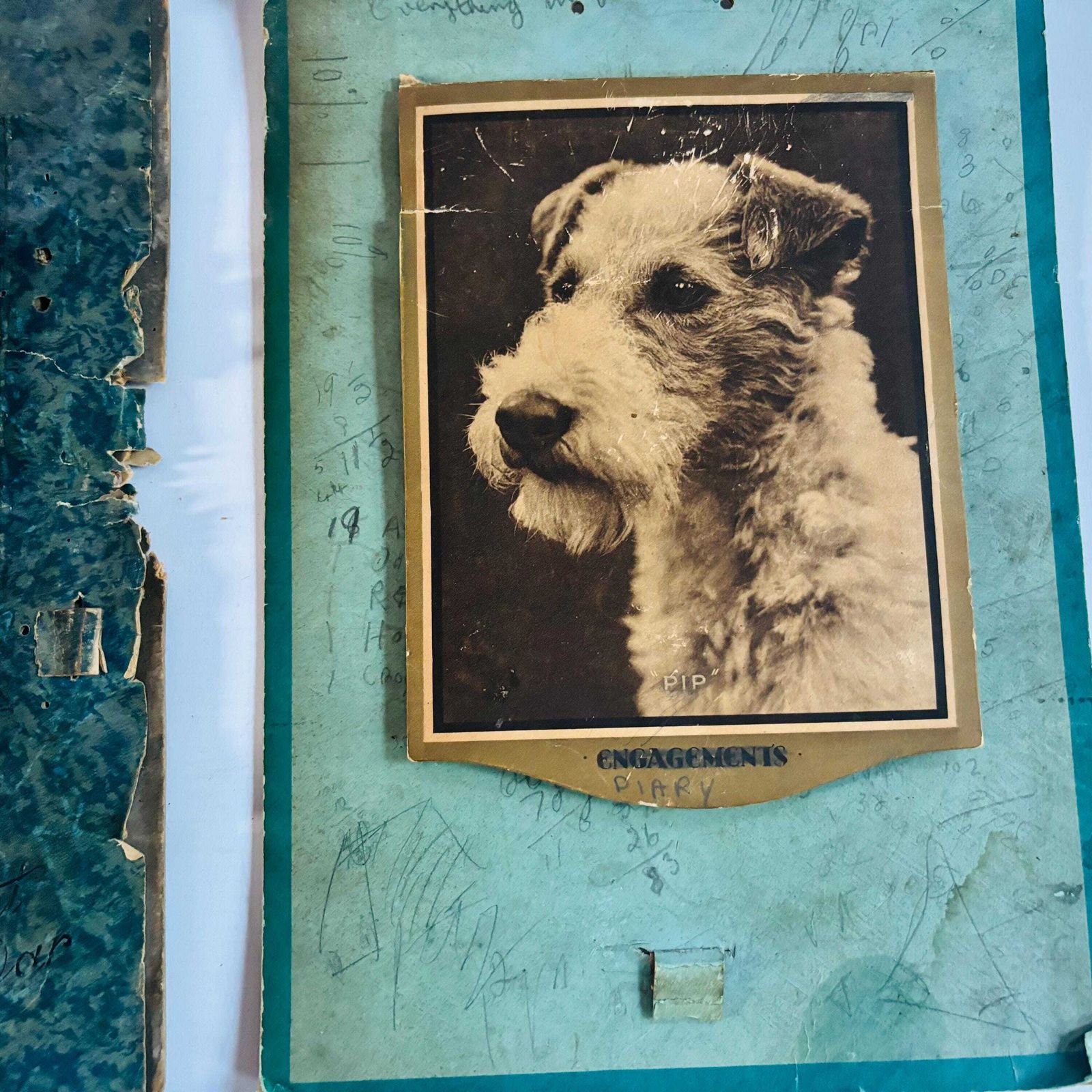 Antique 1930s South London Diaries: Teen Boy's Story, Rare Collector's Pair photo for sale
