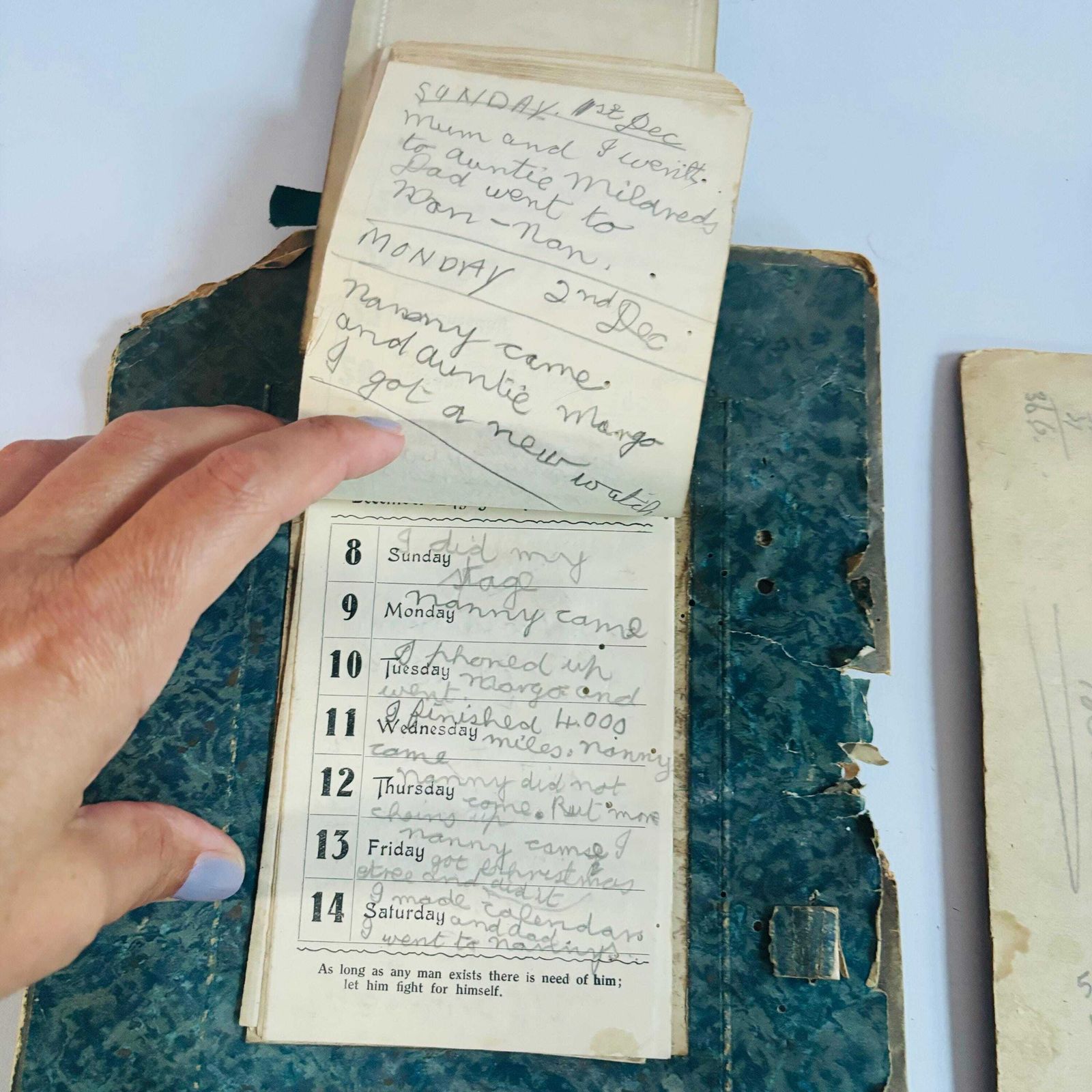 photo for sale Antique 1930s South London Diaries: Teen Boy's Story, Rare Collector's Pair