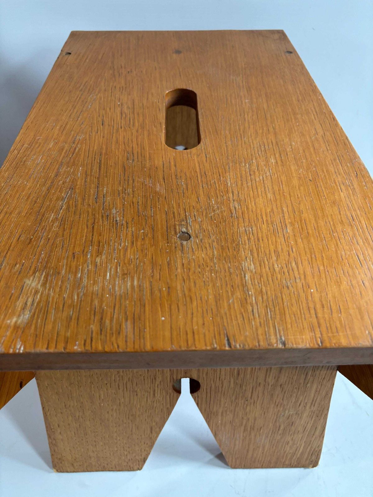 Mid Century Oak Step Stool: Scandinavian Folk Style Market Frano Wv Scuff On Feet photo buy