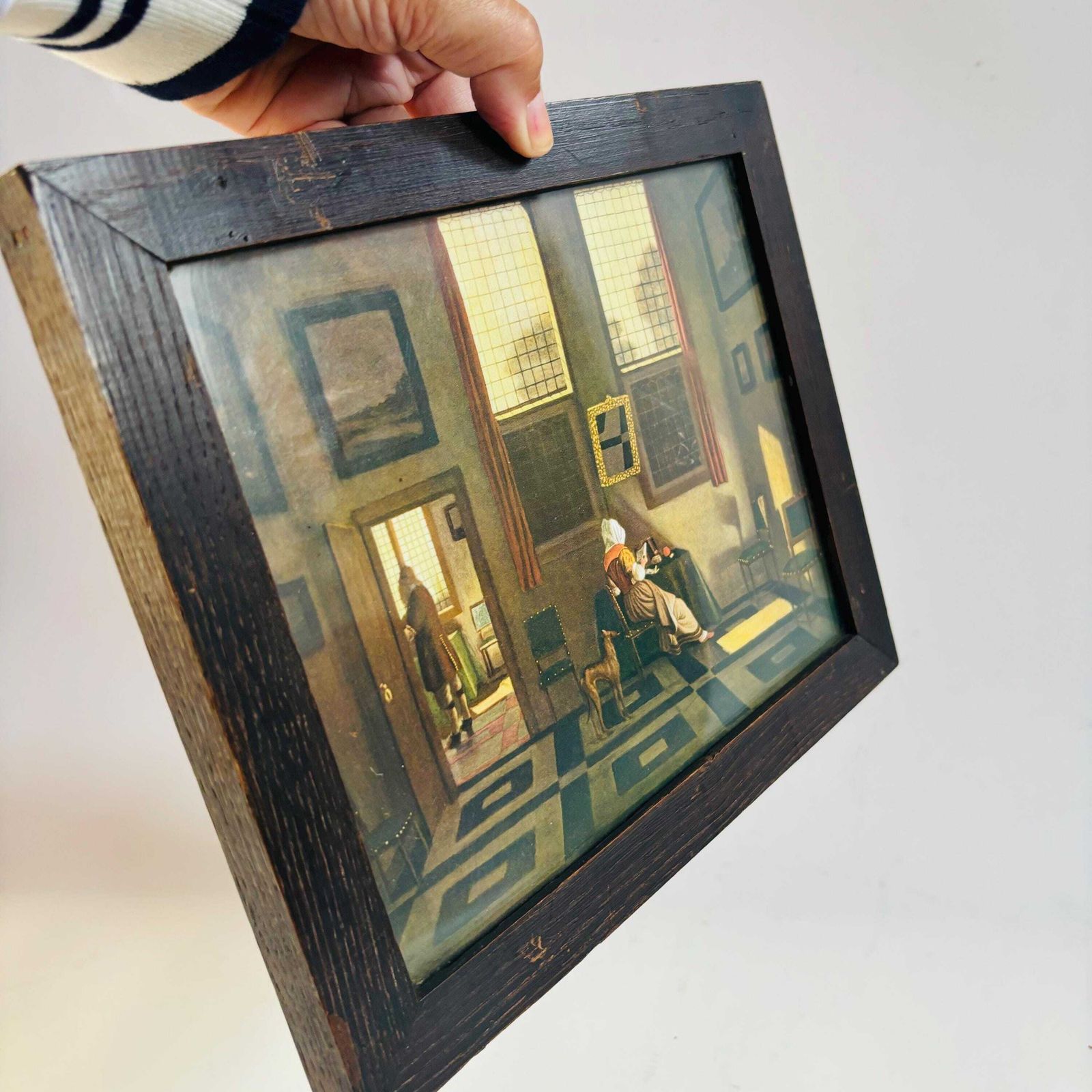photo for sale Pieter Elinga "Woman Reading" Antique Print   Gladwell & Co London Framed