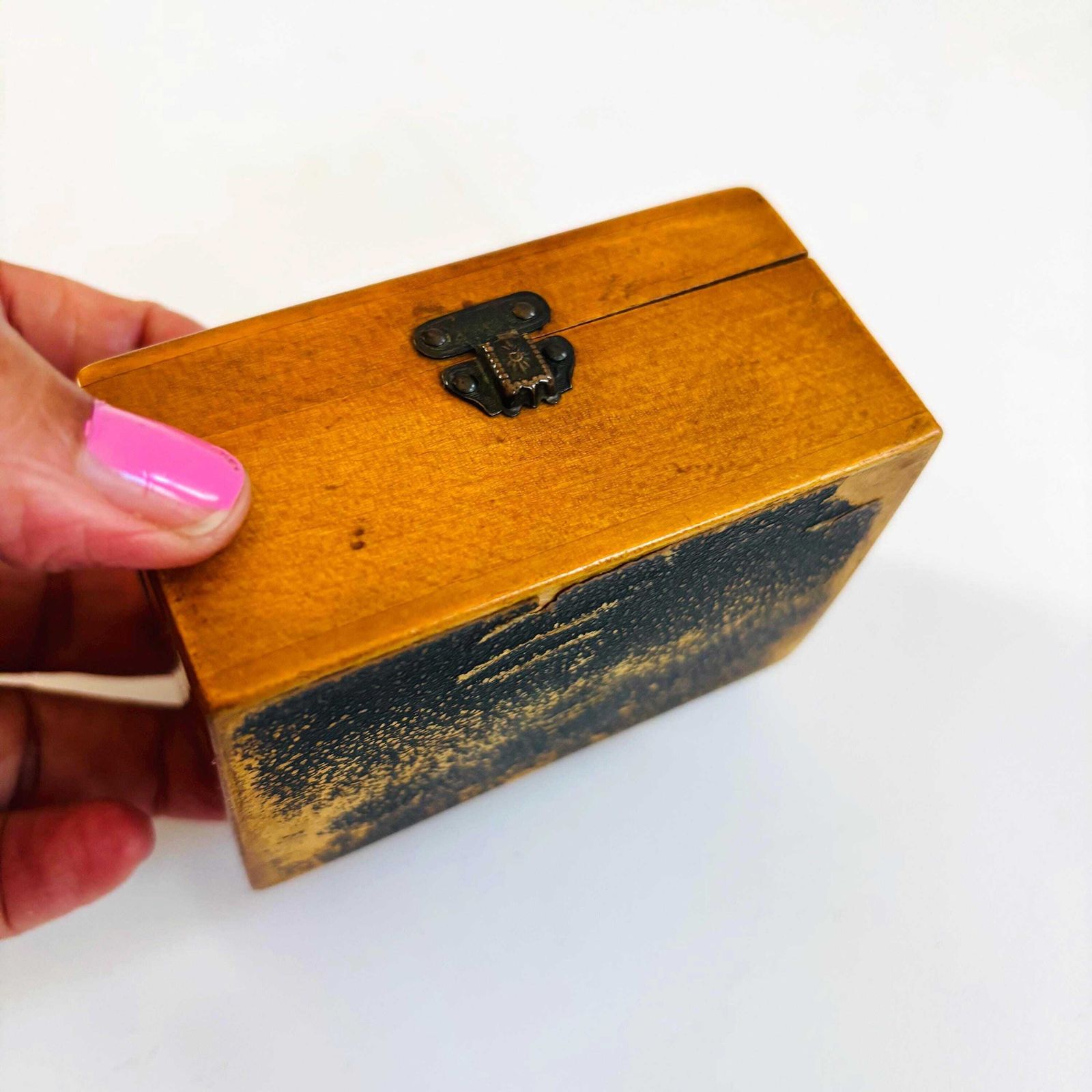 photo furniture Rare 1910s Lachenal Concertina: English Mahogany Squeeze Box, Sold As Seen