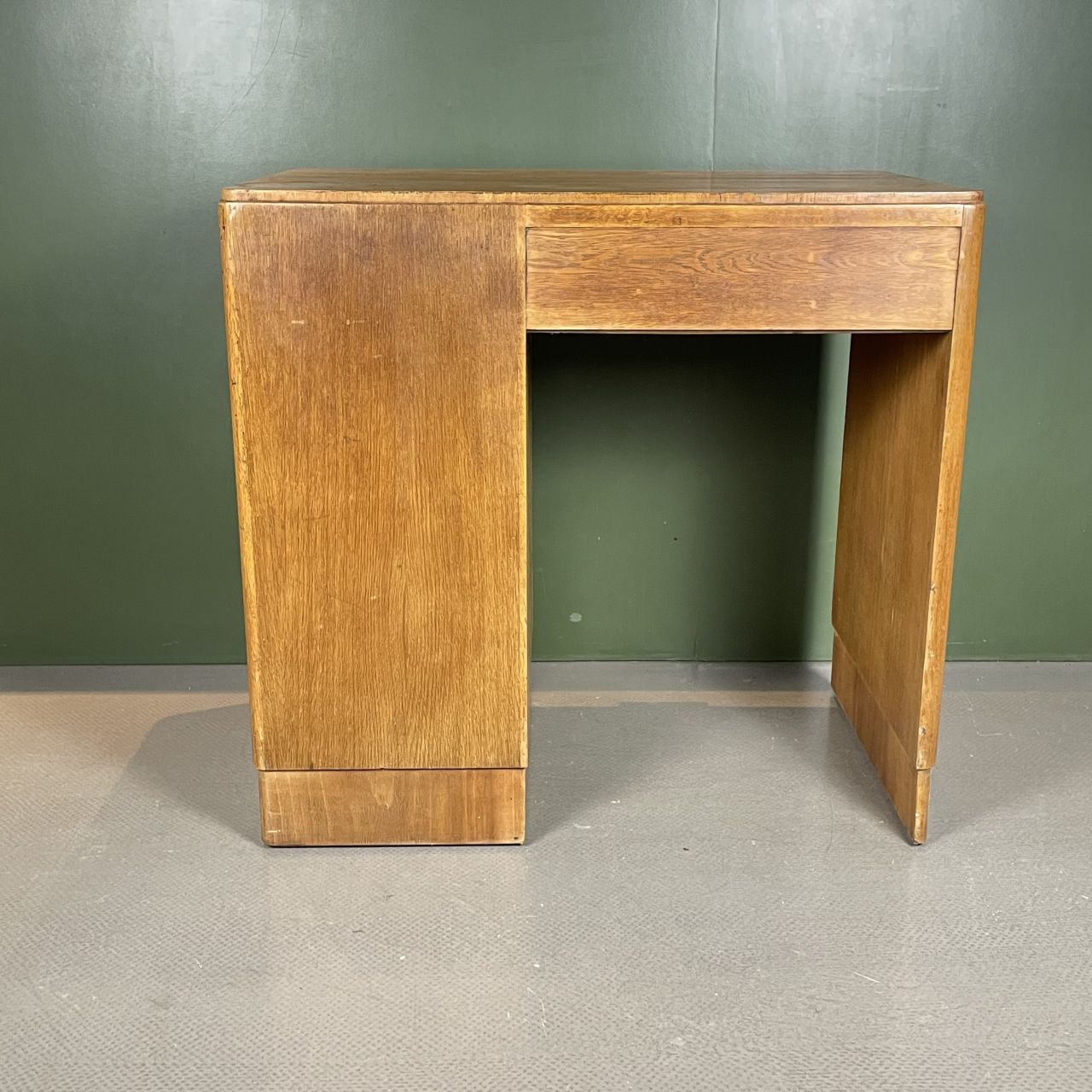 photo for sale Art Deco Single Pedestal Wooden Desk
