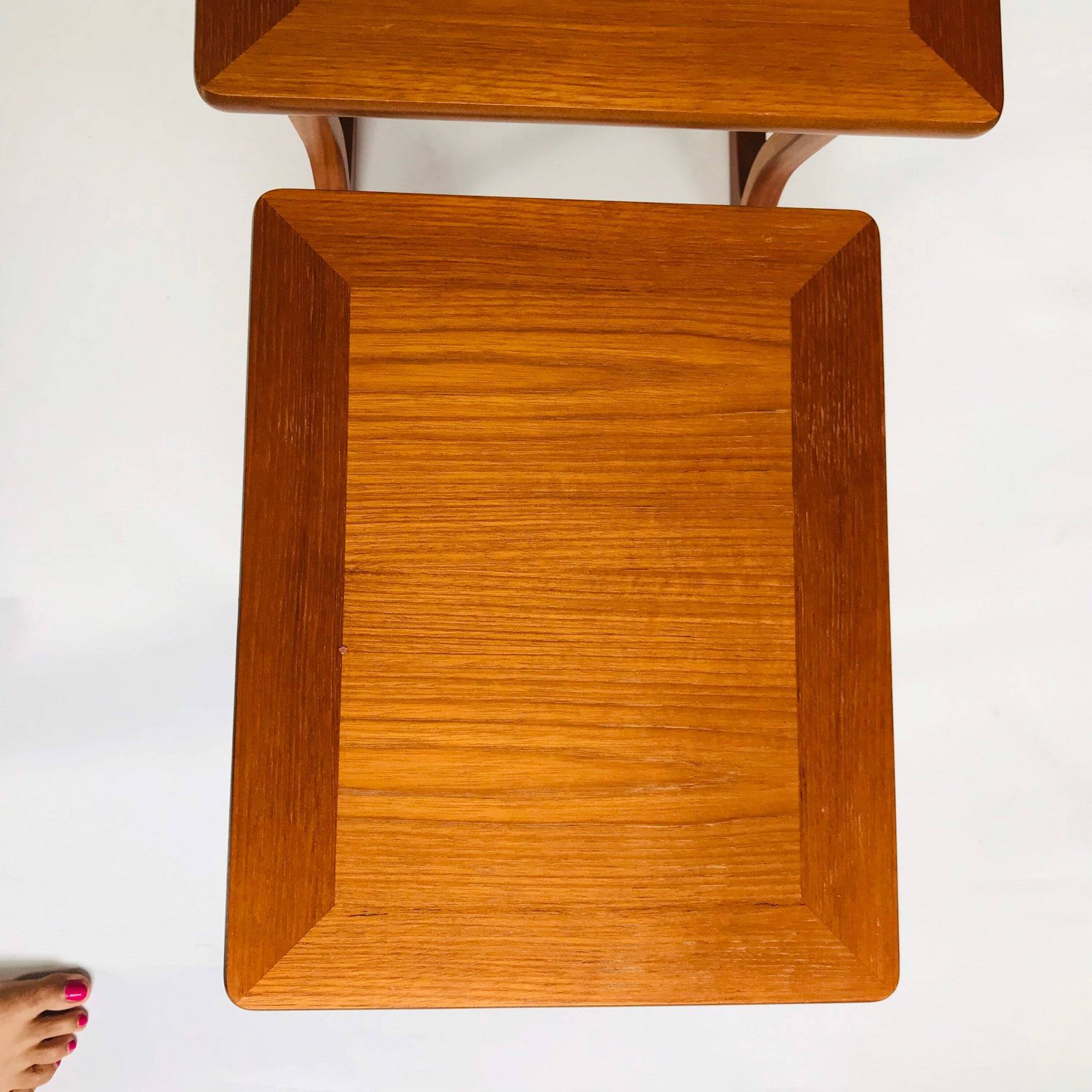 Parker Knoll Teak Nesting Tables: Mid Century Modern Side Tables, Set Of 2 photo buy