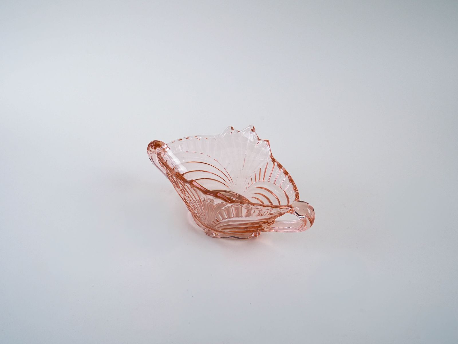 Pink Pressed Glass Bowl, Italian Design, 1970s, Made In Italy photo Home Decor