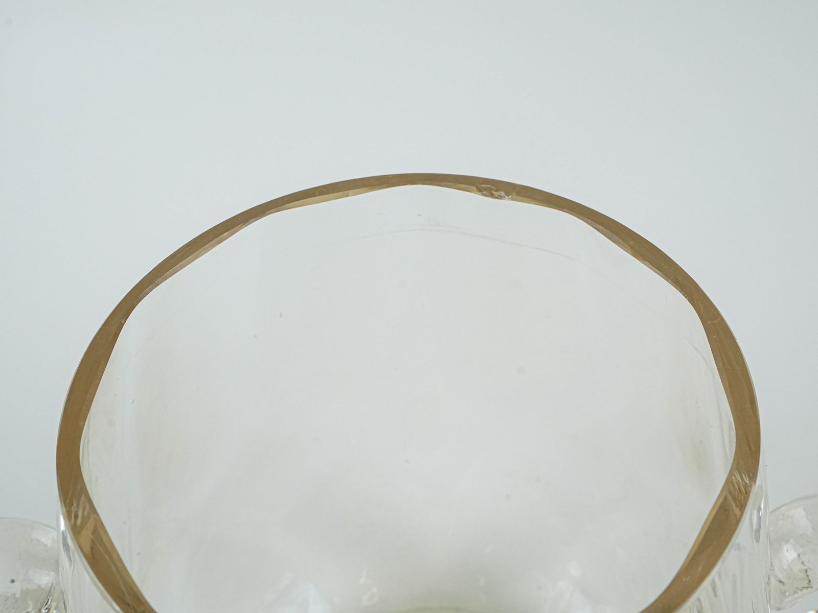 Glass Ice Bucket, Italian Design, 1970s, Made In Italy photo vinterior