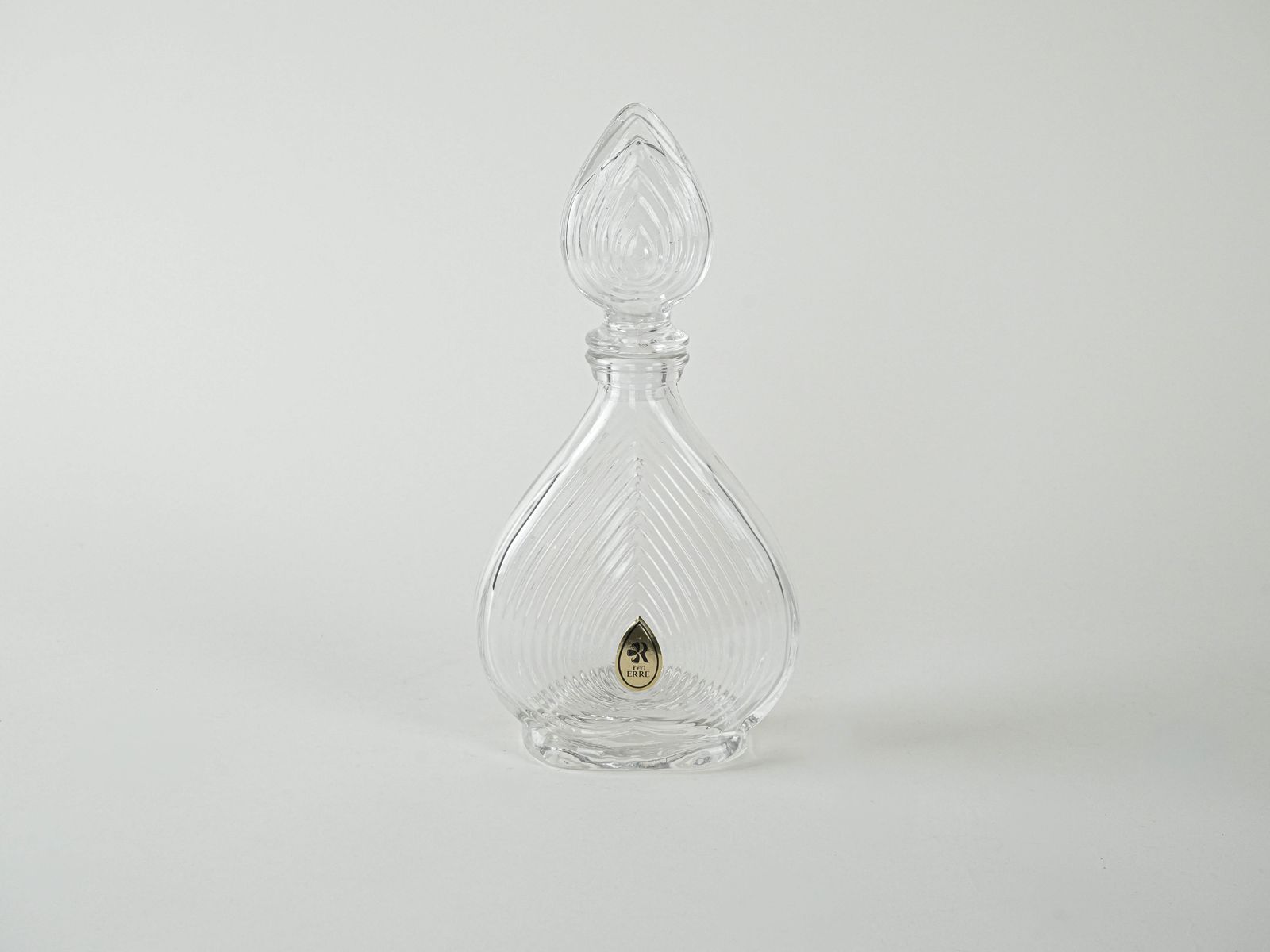 Crystal Carafe, Italian Design, 1970s, Manufactured By Erre photo for sale