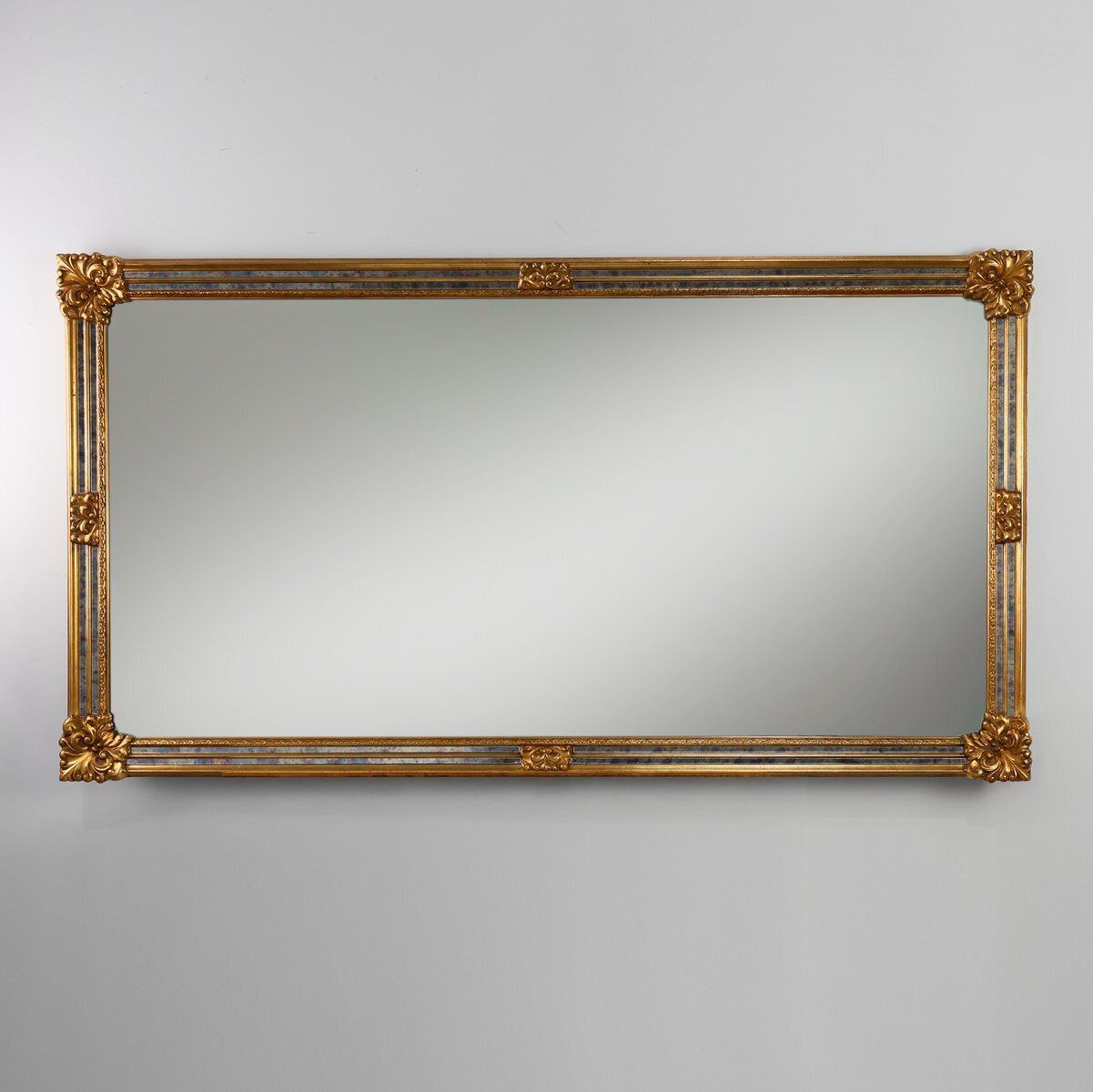 Baroque Revival Mirror In Gilded Resin From Deknudt, Belgium, 1950s