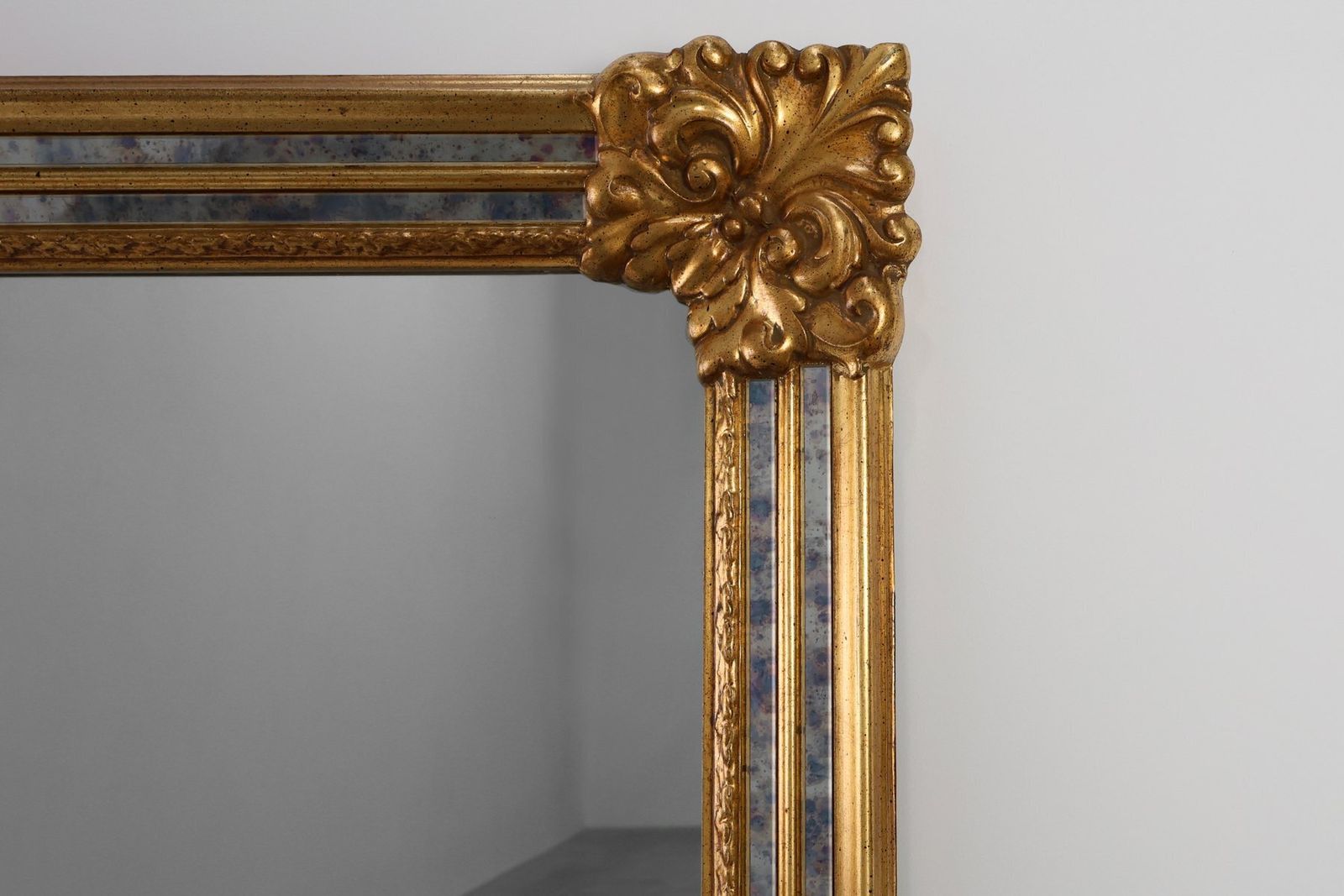 Baroque Revival Mirror In Gilded Resin From Deknudt, Belgium, 1950s photo furniture