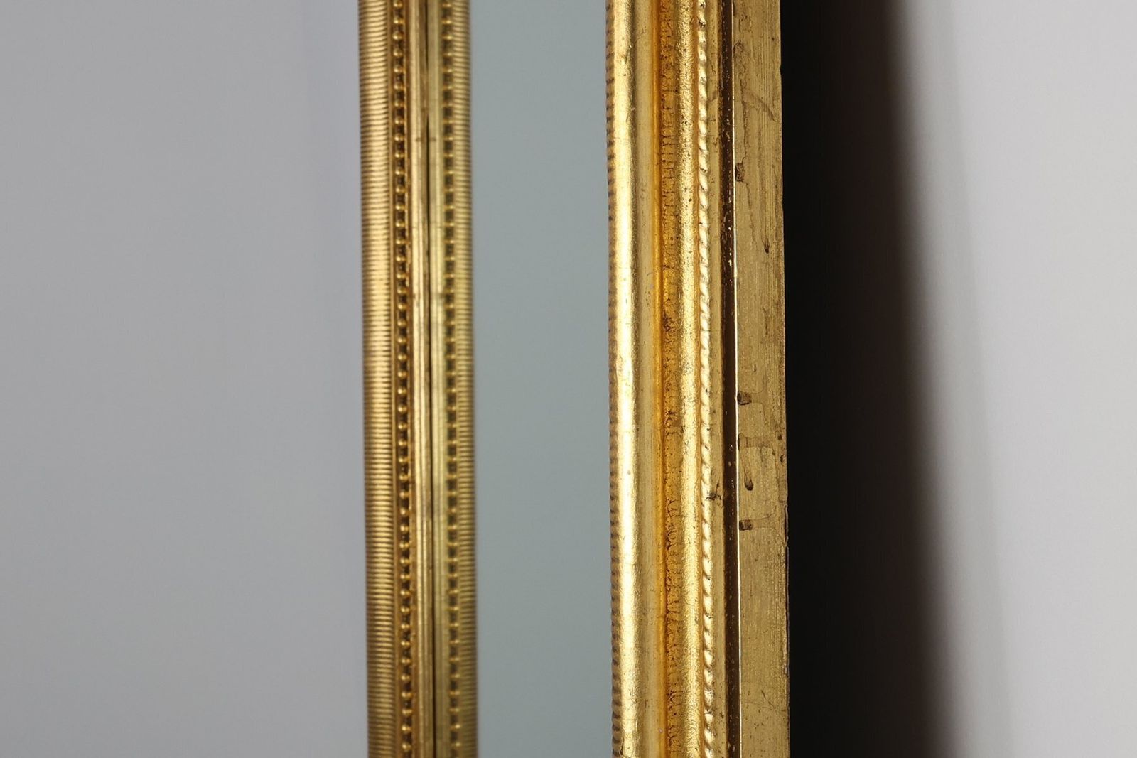 photo for sale Baroque Mantel Mirror In Carved Wood And Gilded Plaster, France, 1850s