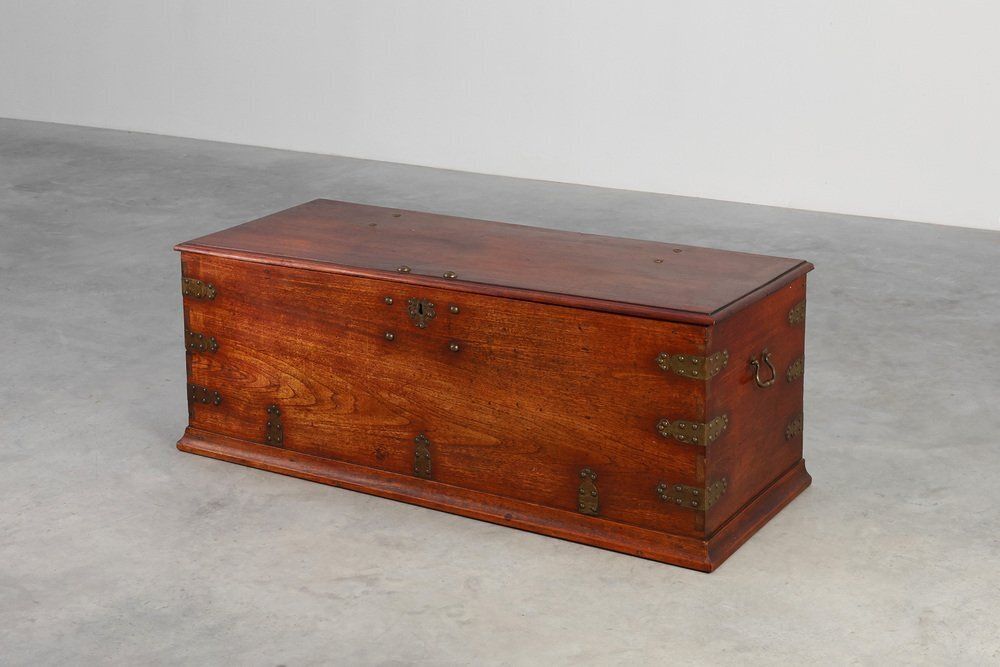 Antique 19th Century Dutch Teak Blanket Chest, Netherlands photo 2294.0