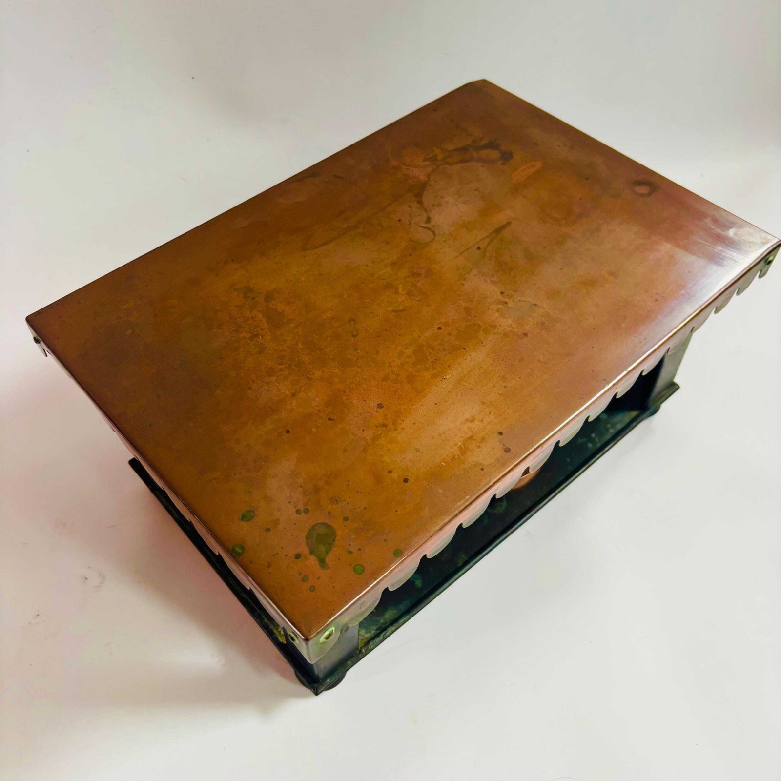 photo for sale Antique Copper Chafing Dish Stand, Alexr. Boyd London, Arts & Crafts Era
