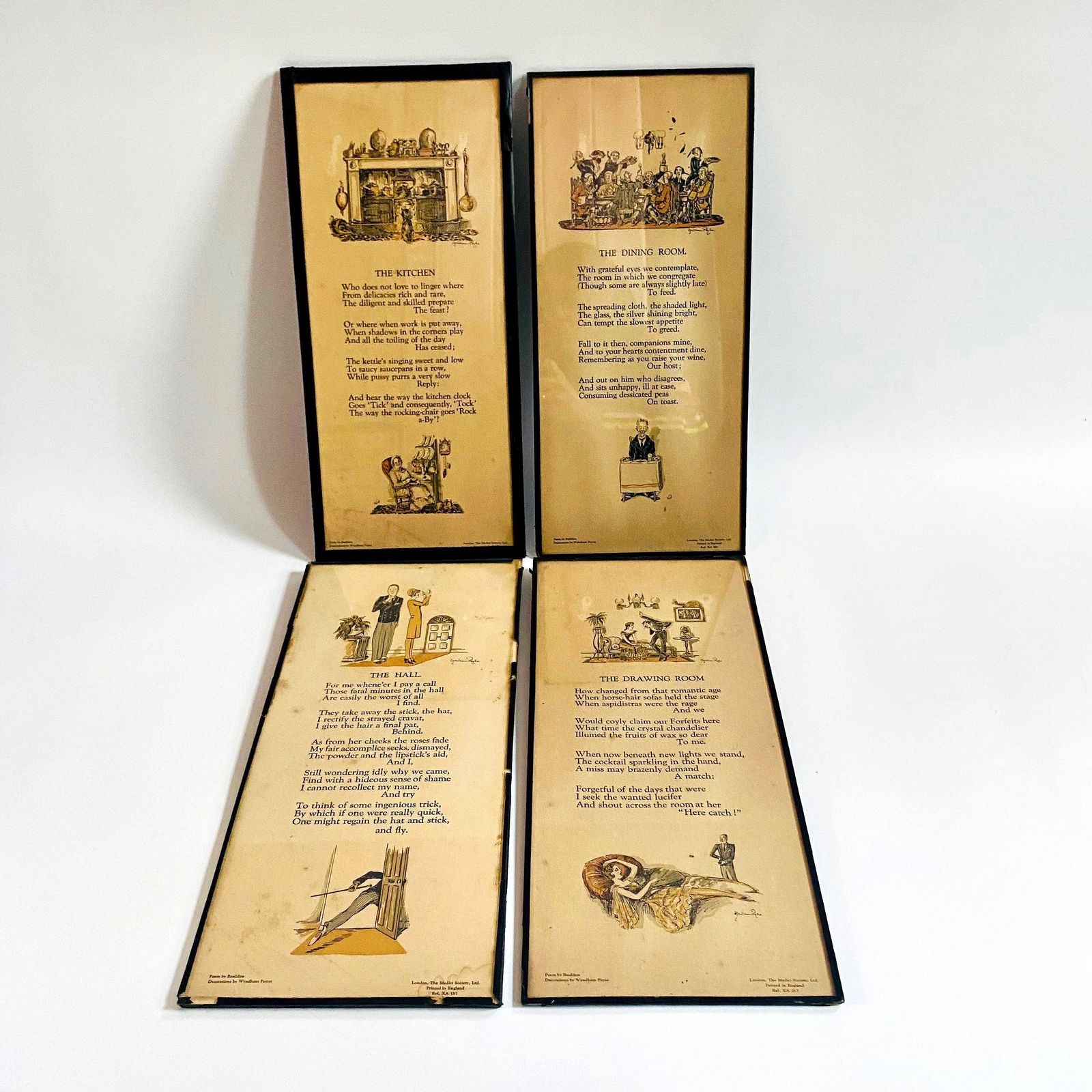 Art Deco Wyndham Payne Prints: 1930s London Medici Society, Set Of 4 photo 98.0