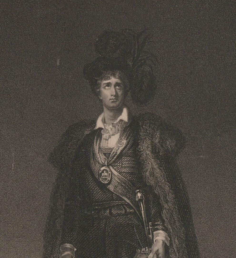 John Rogers After Sir Thomas Lawrence Engraving, Hamlet At The Grave Of Yorick photo for sale