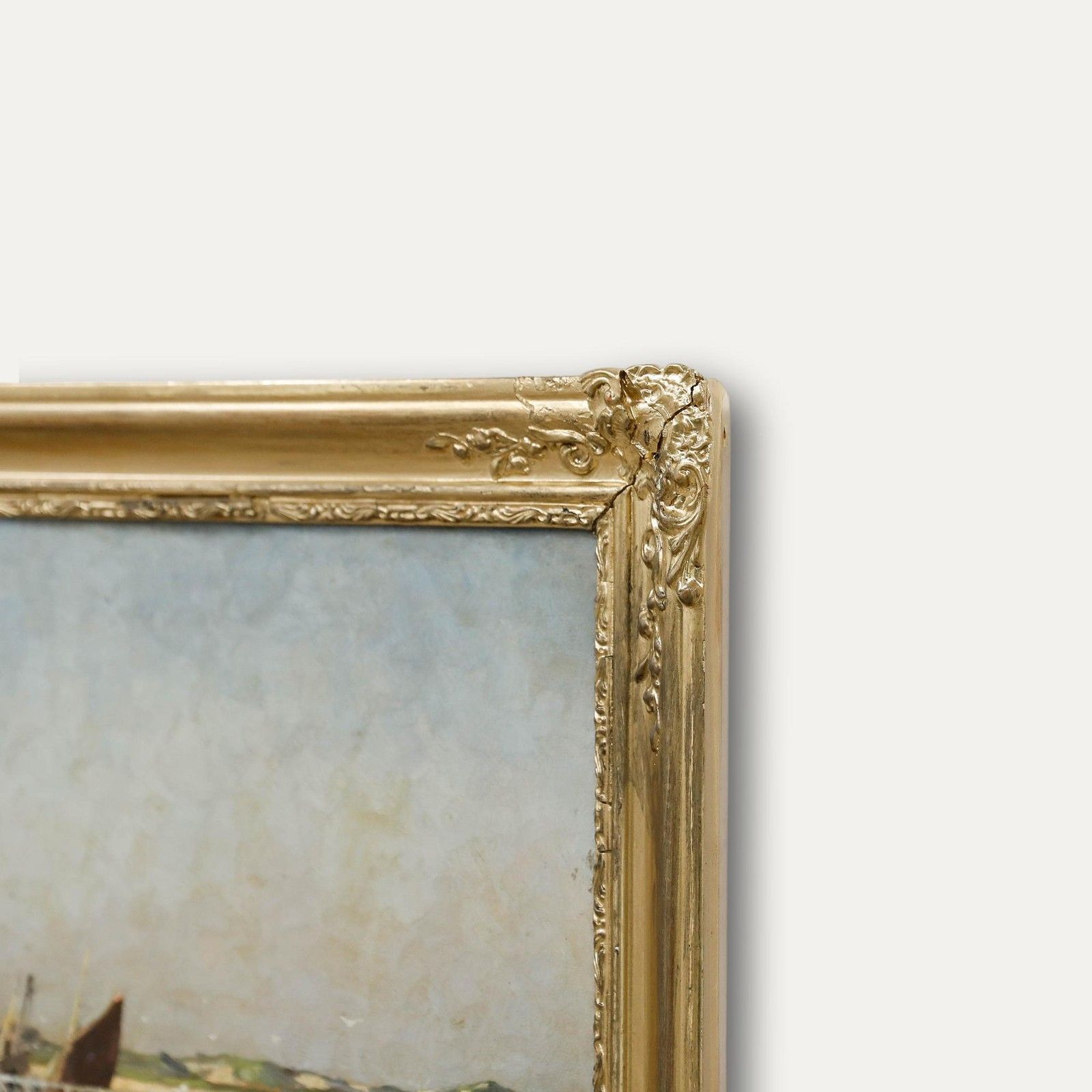 Victor Gilsoul (1867 1939) Early 20th Century Oil, Channel At Nieuport photo 550.0