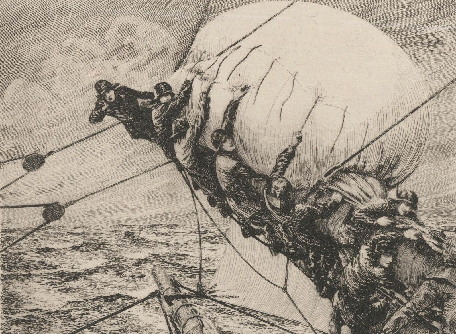 Oswald F. Pennington (1885 1953) Early 20th Century Etching, The Weather Leach photo furniture