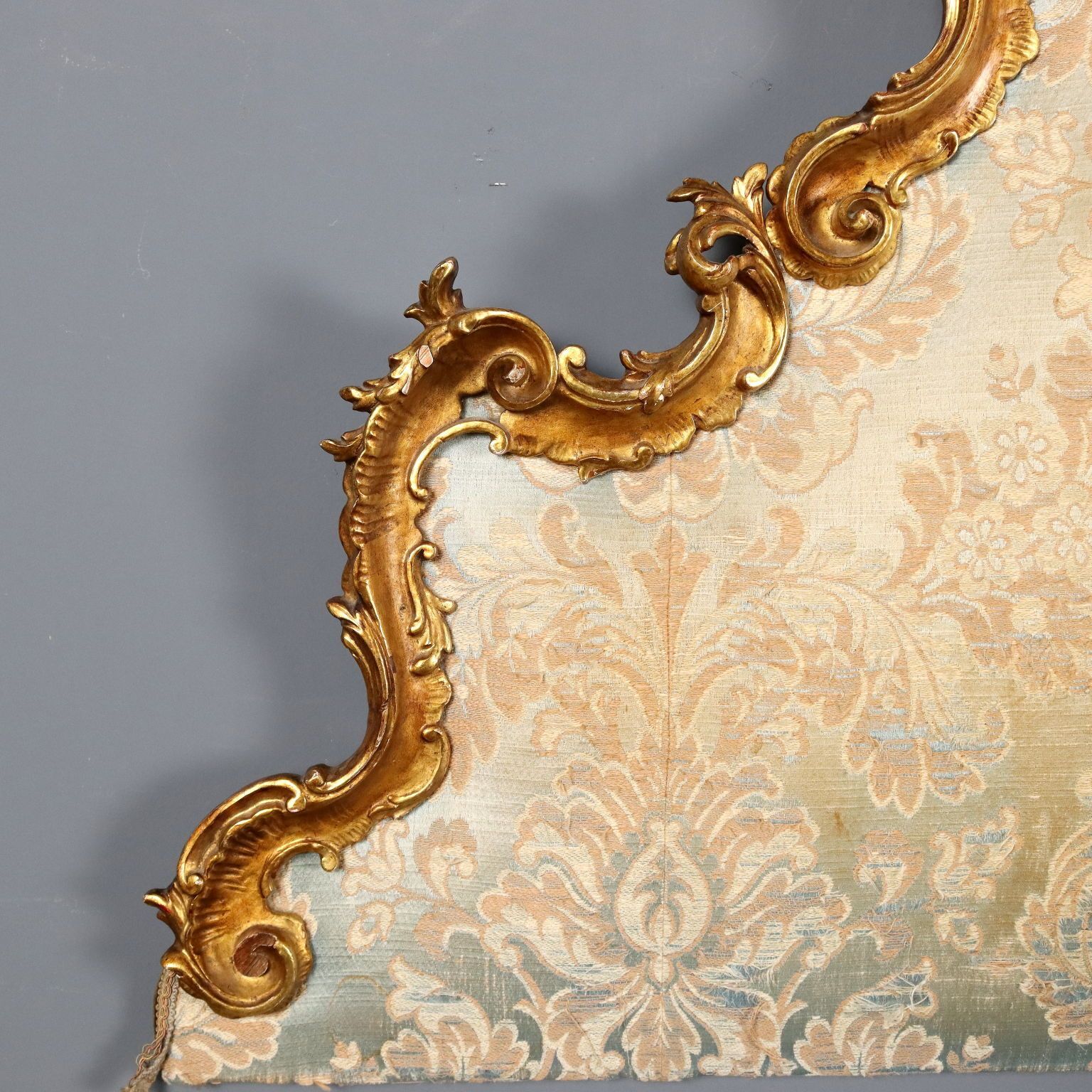 Antique Headboard Carved Gilded Wood Italy XIX Century photo Furniture