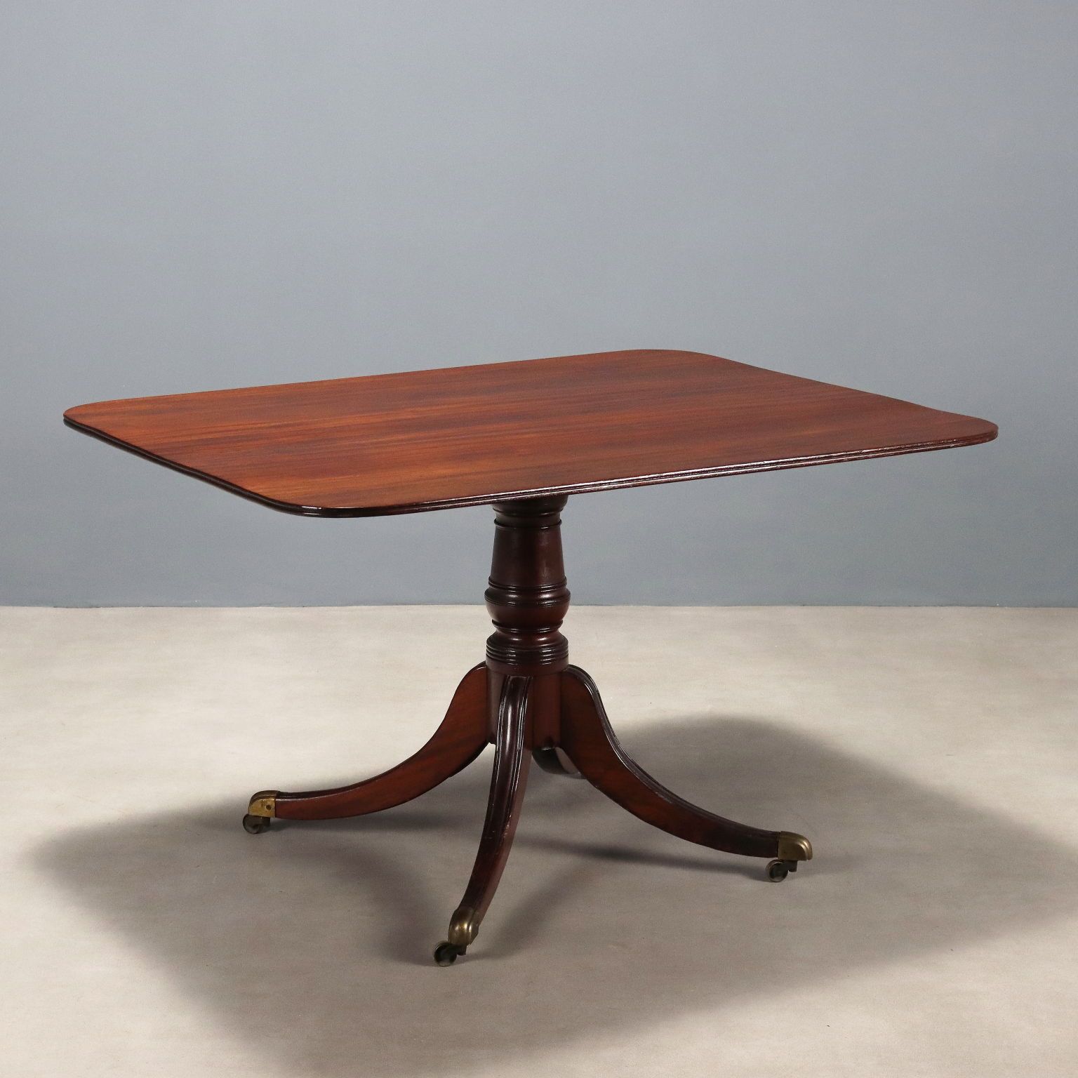 Edwardian Table Mahogany Metal United Kingdom XIX Century