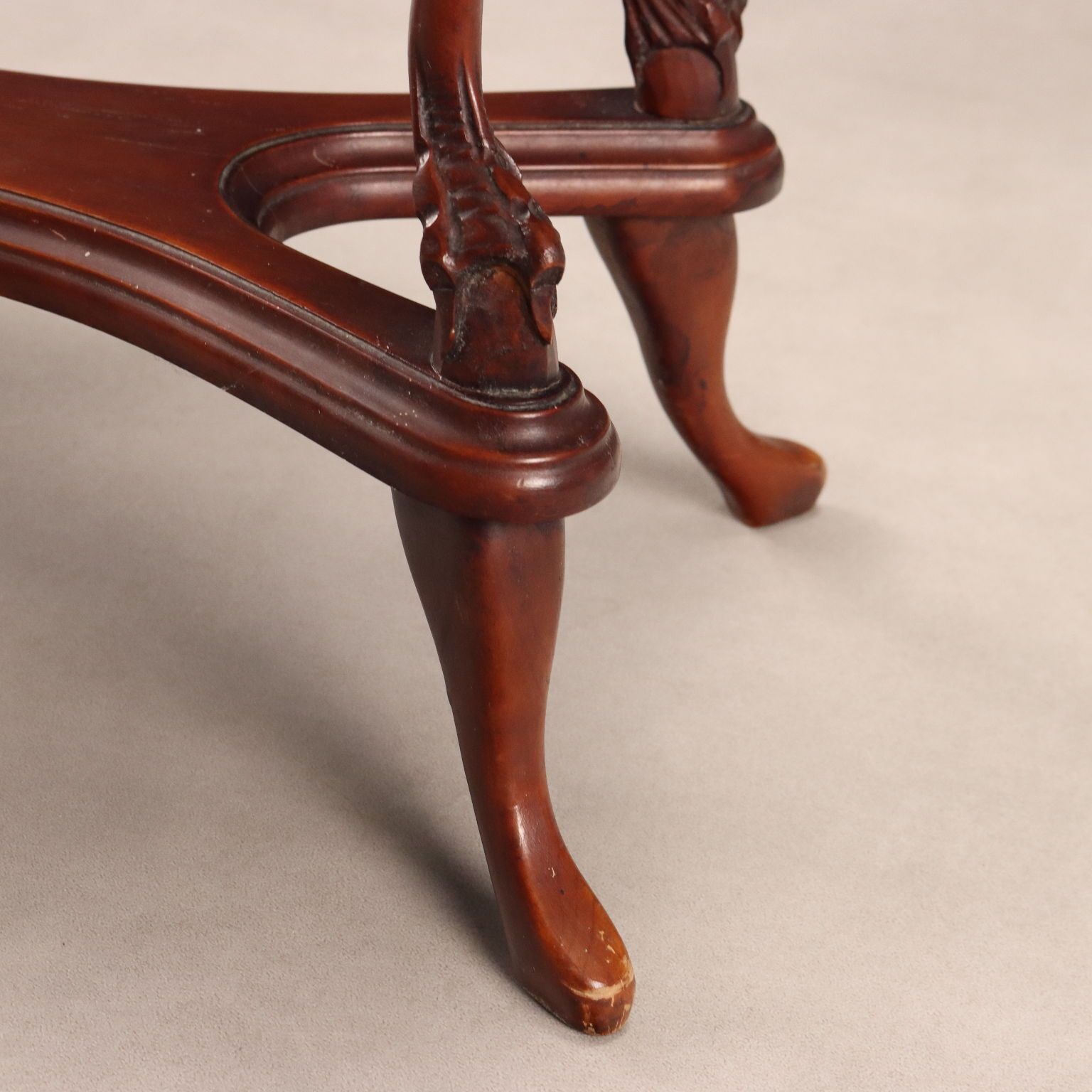 560.0 Antique Small Table Fruit Wood Bois De Rose XX Century photo