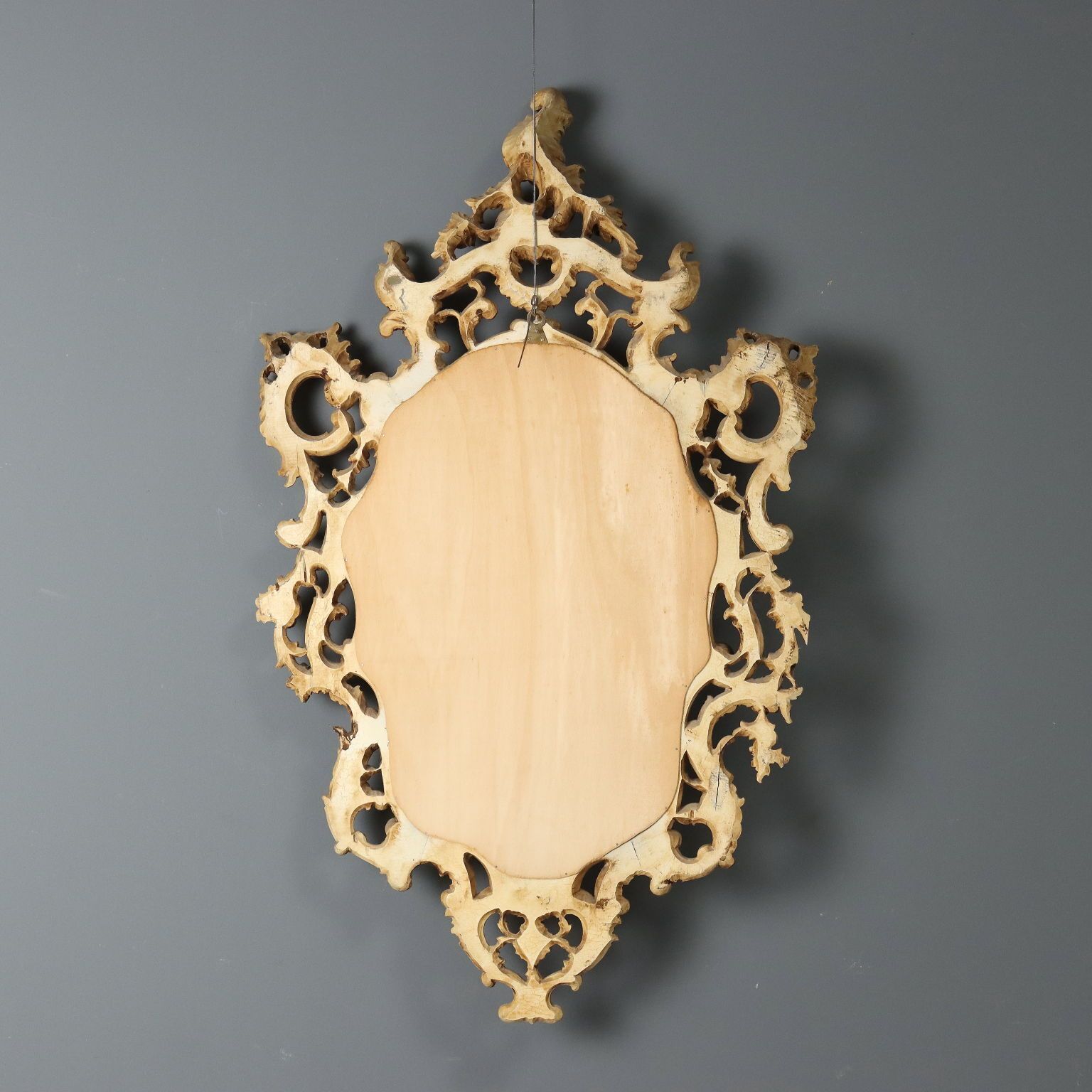 photo furniture Antique Mirror Gilded Lacquered Wood Italy Early XX Century