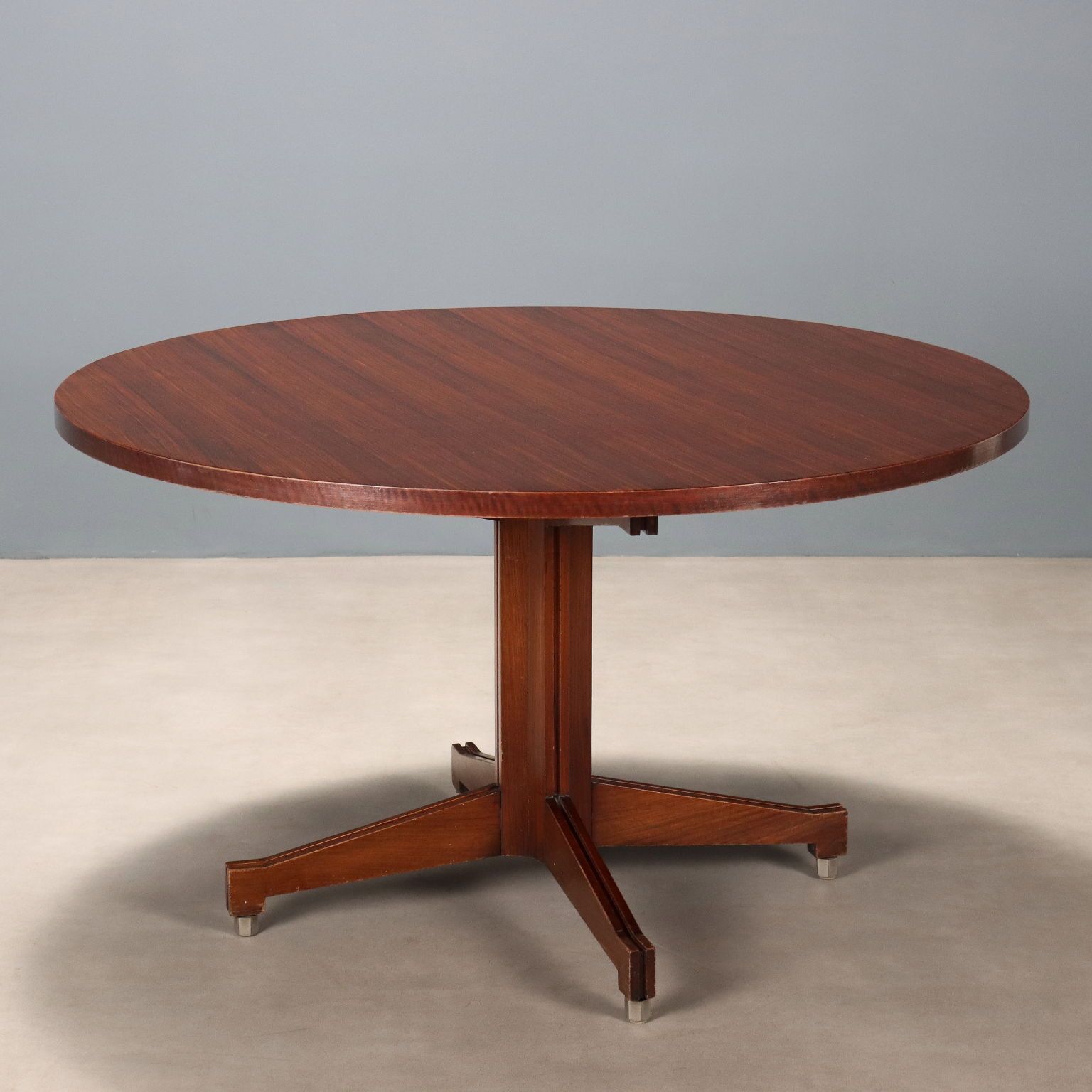 Vintage Dining Table Exotic Woods Design Italy 1960s