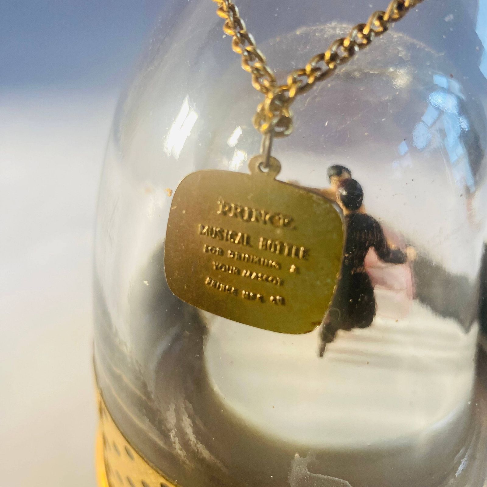 Rare French Ballerina Music Decanter: Mid Century Bols Prince Bottle photo vintage