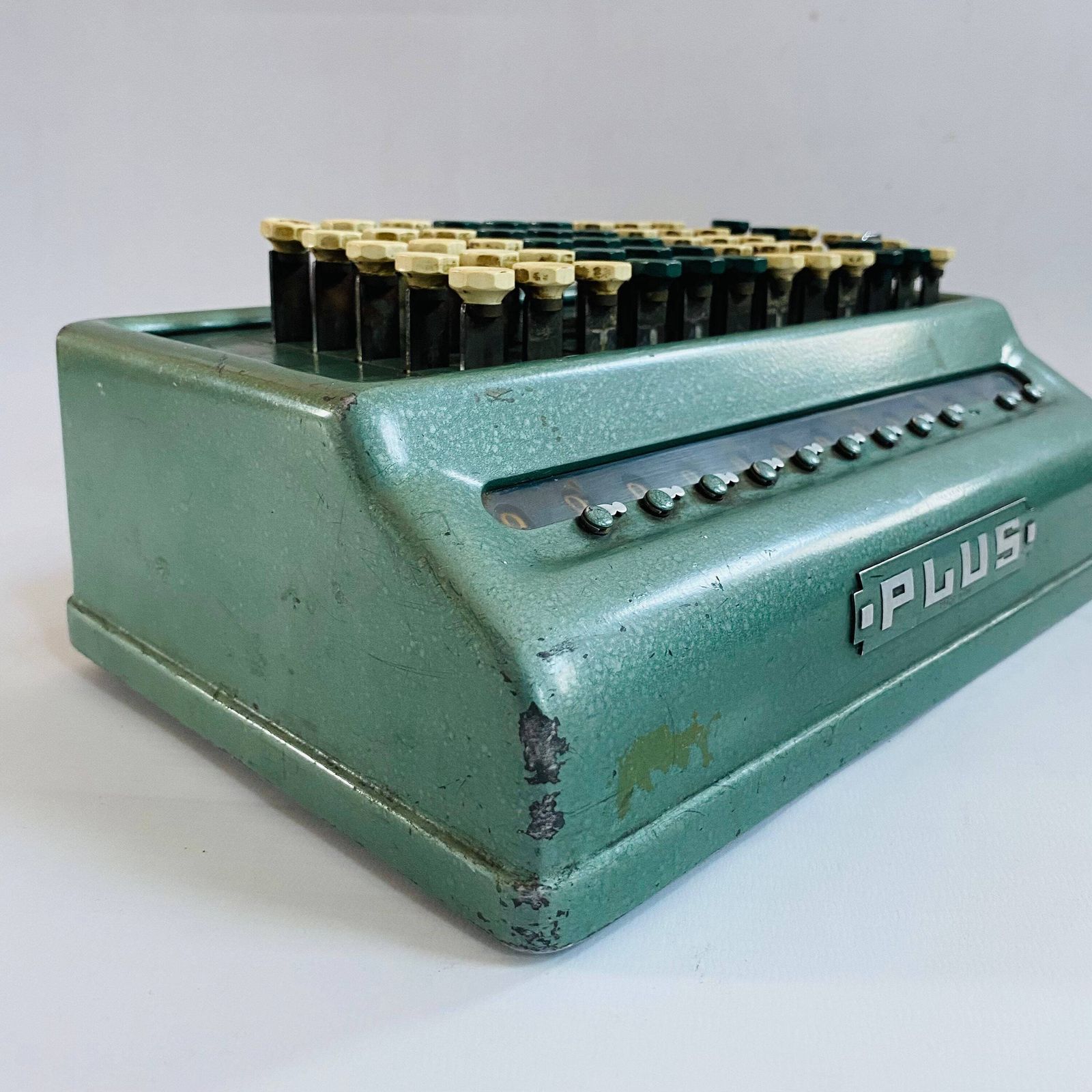 Antique Plus Bell Punch Calculator /Mid Century 1950s Accountancy Tool / Antique Calculator Peaky Blinders photo vinterior
